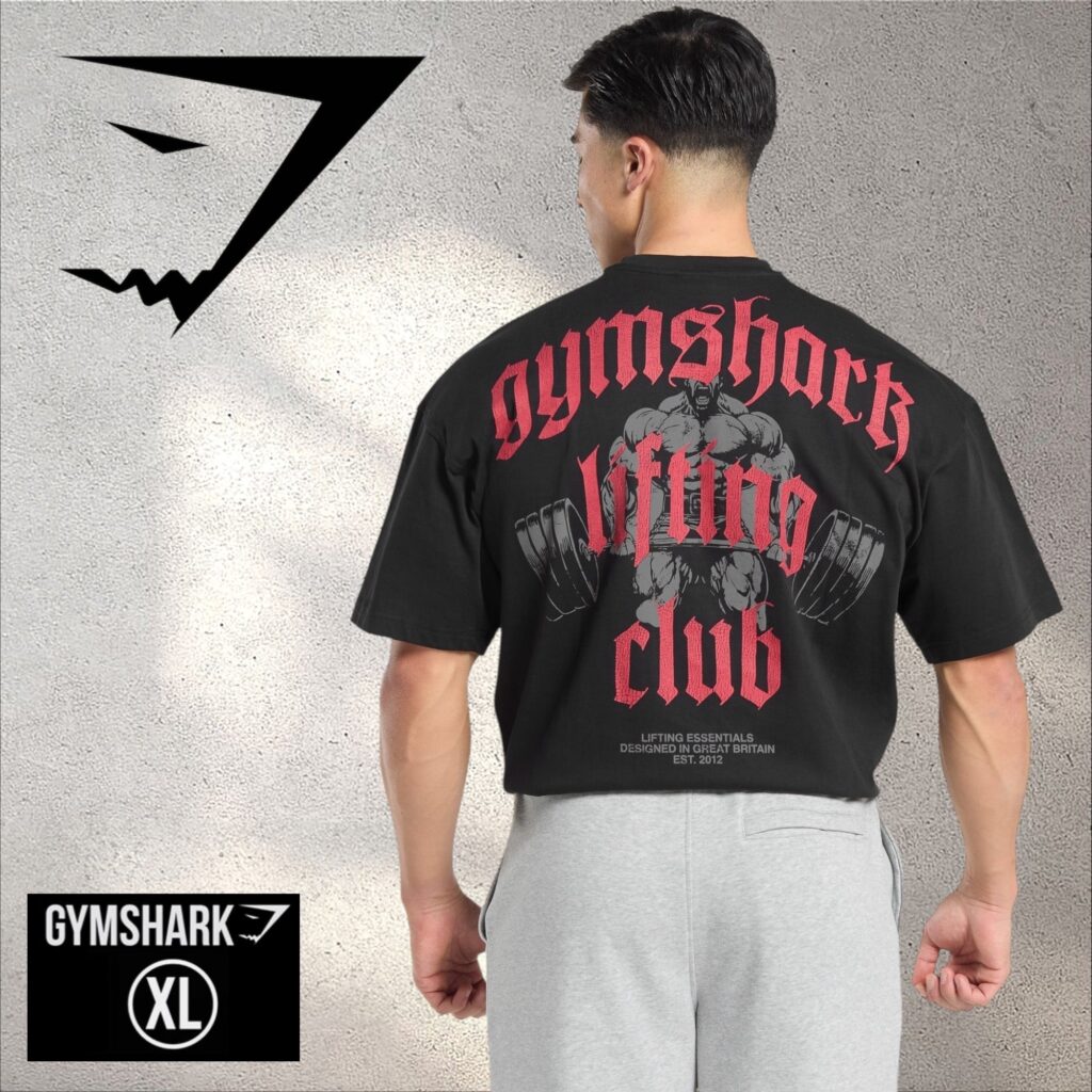 GYMSHARK LIFTING CLUB GRAPHIC T-SHIRT – BLACK 5848