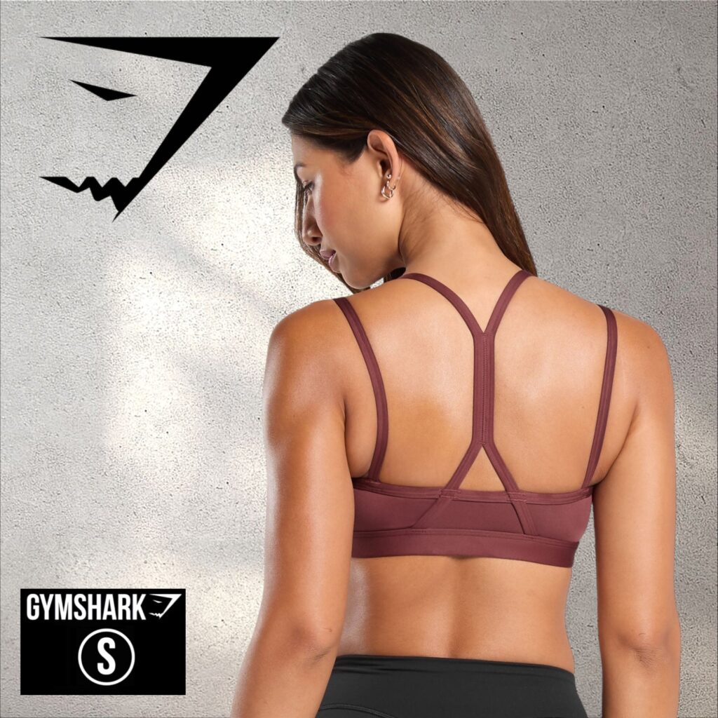 STRAP FEATURE SPORTS BRA – BROWN 5835