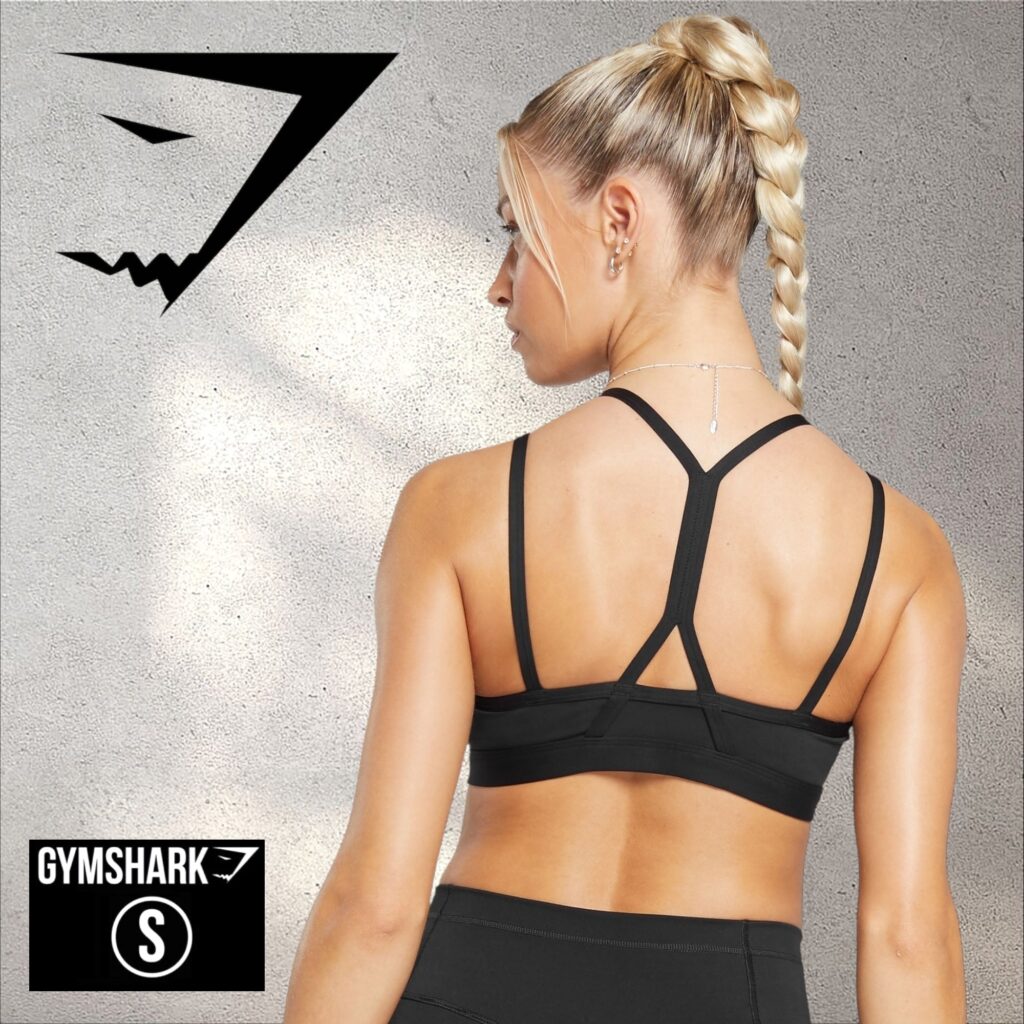 STRAP FEATURE SPORTS BRA – BLACK 5834