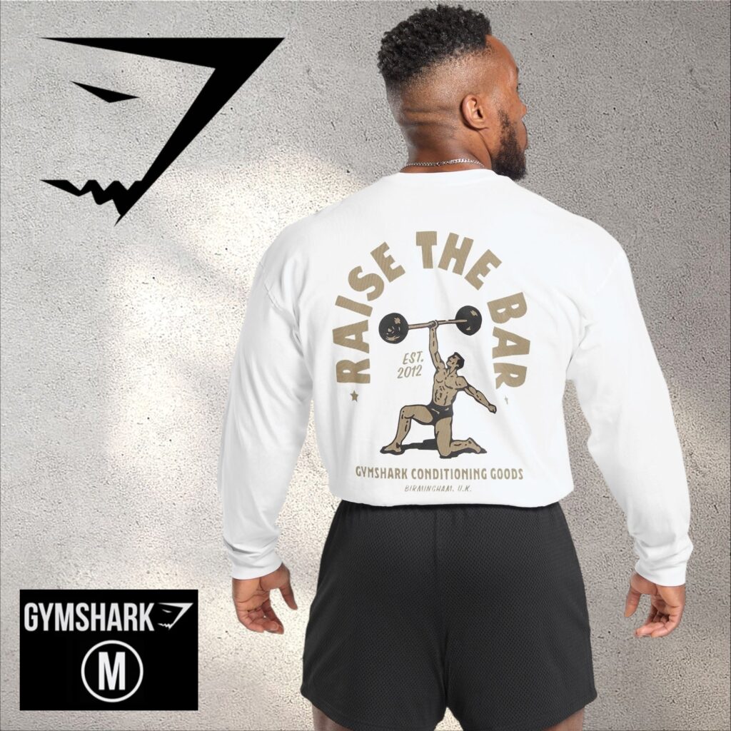 RAISE THE BAR LONG SLEEVE T-SHIRT – WHITE 5884
