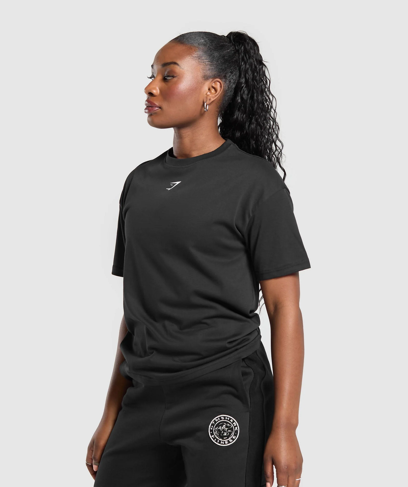 Power Oversized T-Shirt – Black - Imagen 2