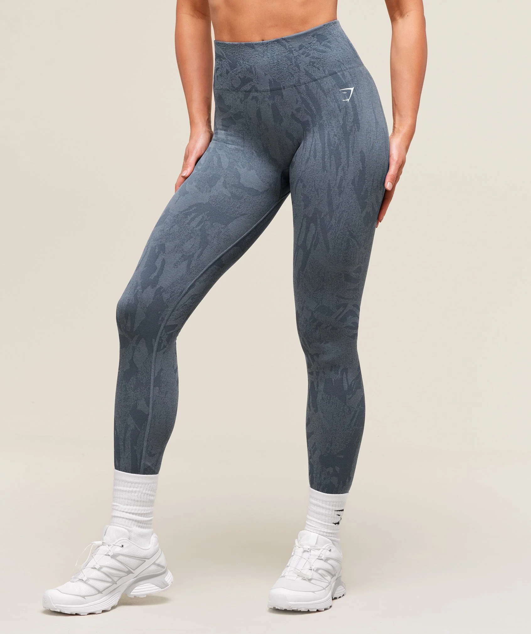Adapt Camo Seamless Leggings – Blue