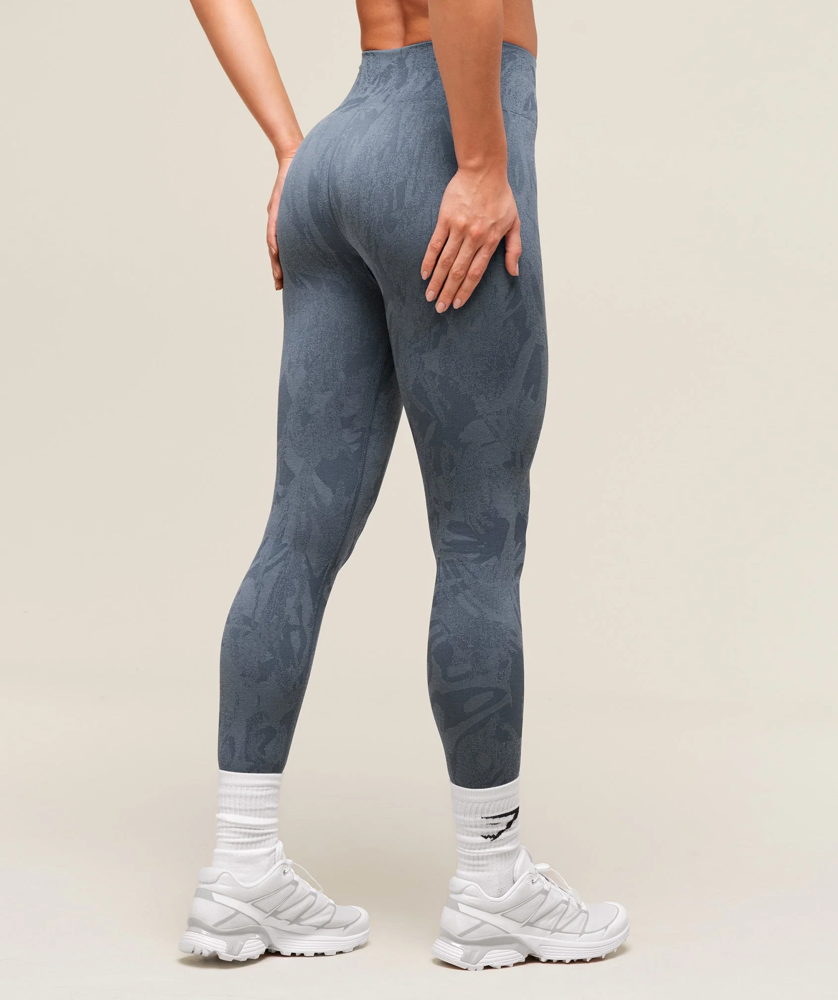 Adapt Camo Seamless Leggings – Blue