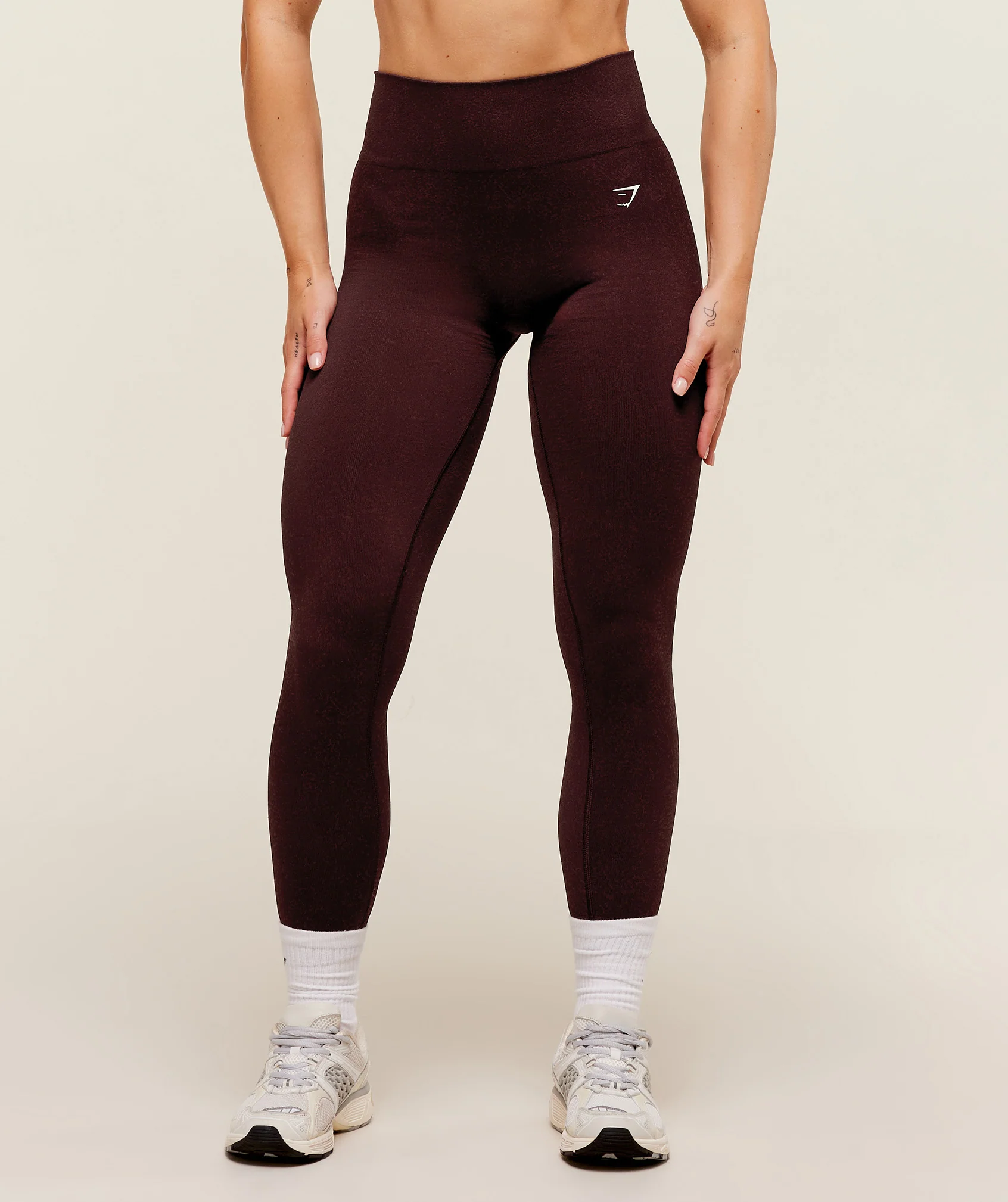 Adapt Fleck x Whitney Seamless Leggings – Cherry Purple/Rich Maroon