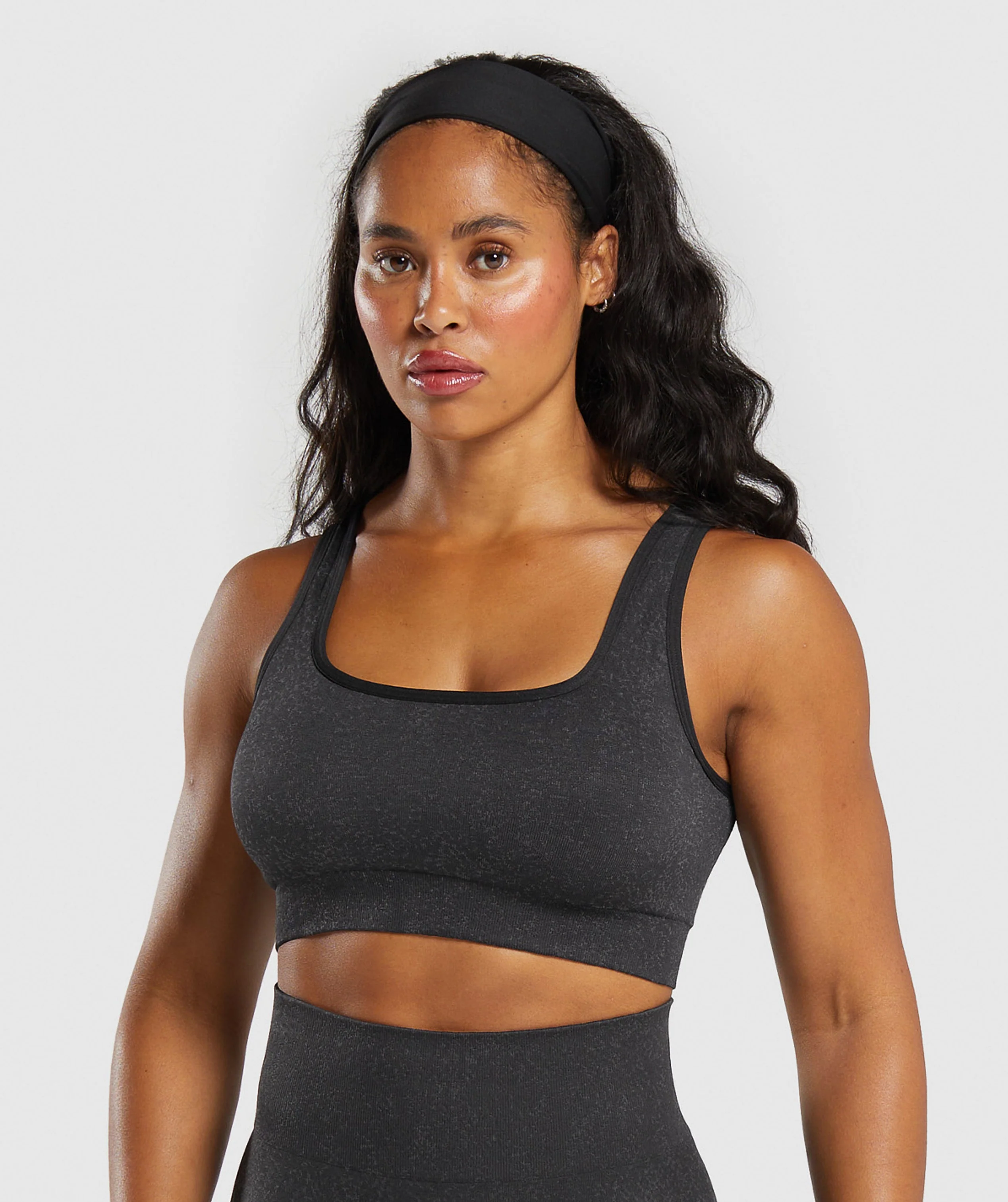 Adapt Fleck Sports Bra – Black/Smokey Grey