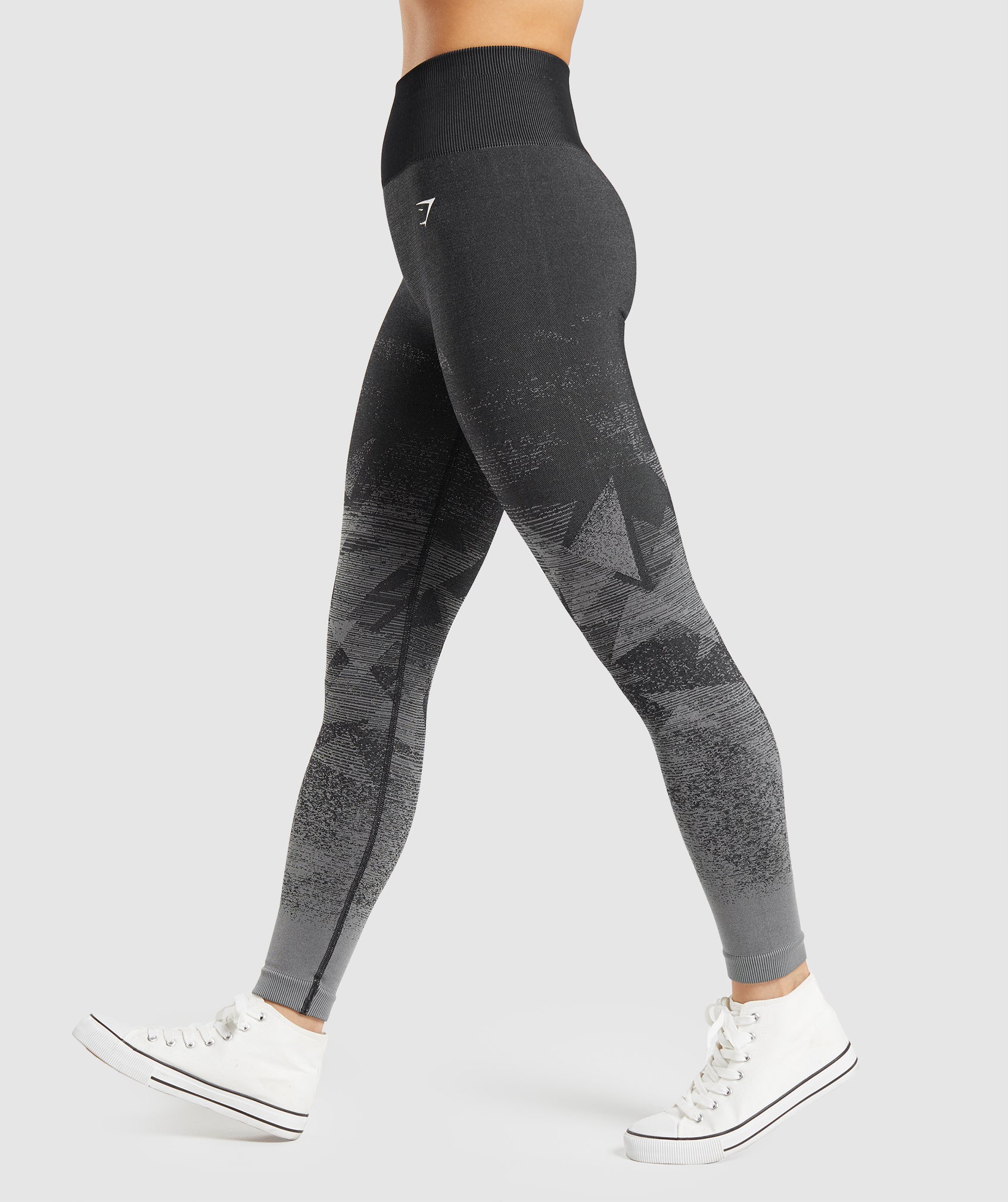 Adapt Ombre Seamless Leggings – Triangle | Black Print - Imagen 2