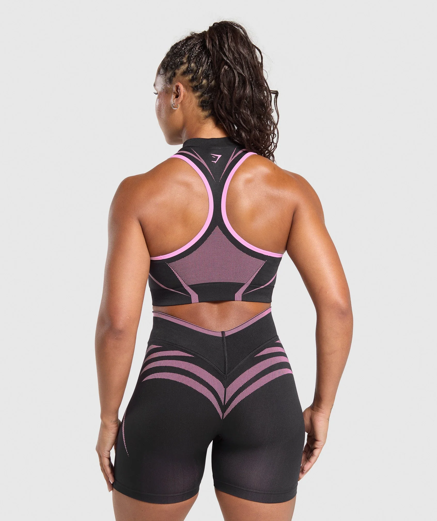 Apex Lift Seamless Crop Top – Darkest Purple/Sour Pink