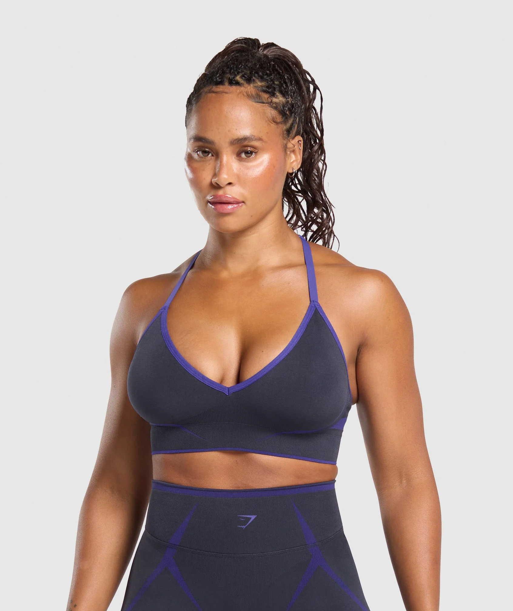 Apex Lift  Seamless Sports Bra – Heavy Blue/Cobalt Purple