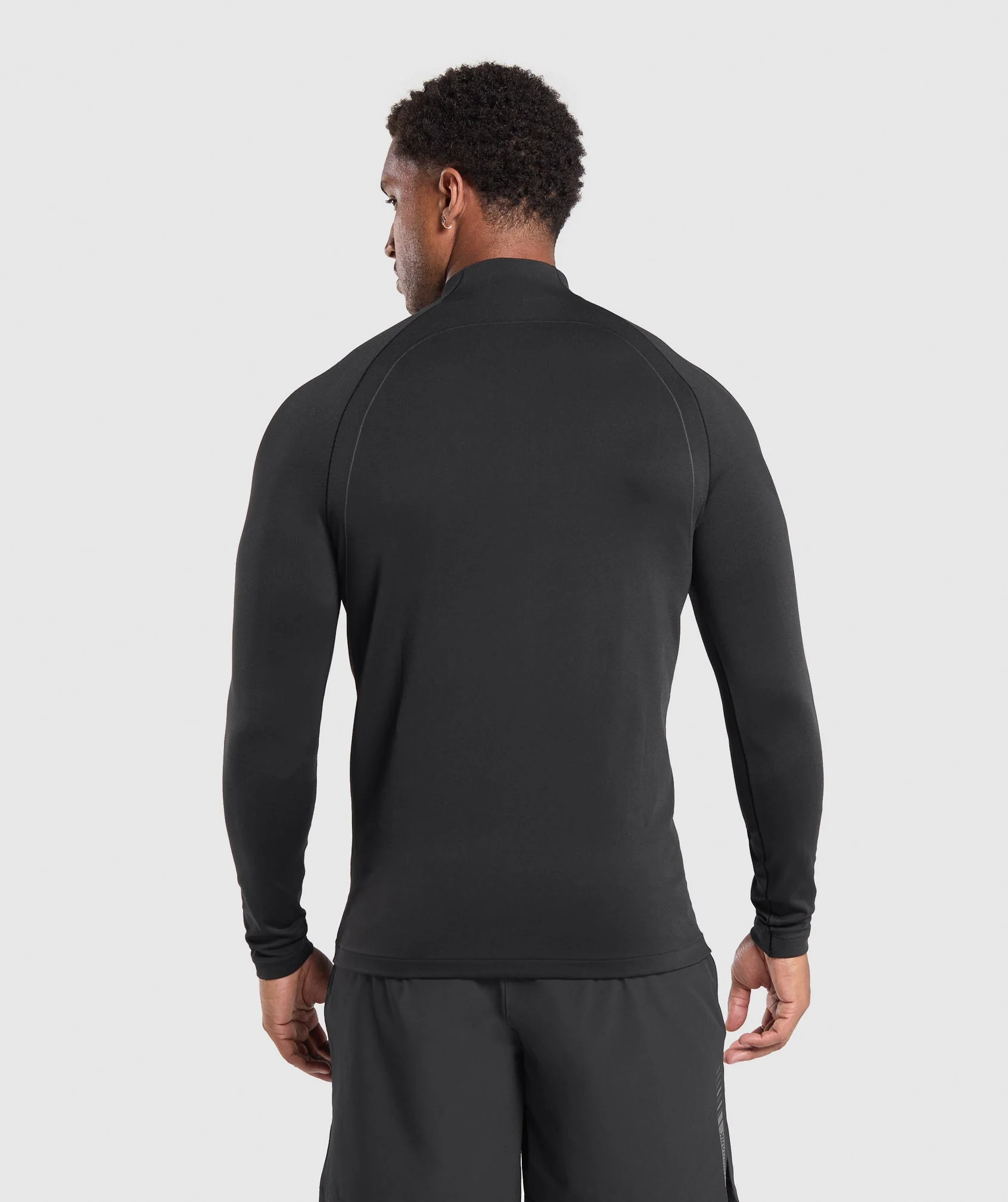 Apex Seamless 1/4 Zip – Black/Dark Grey