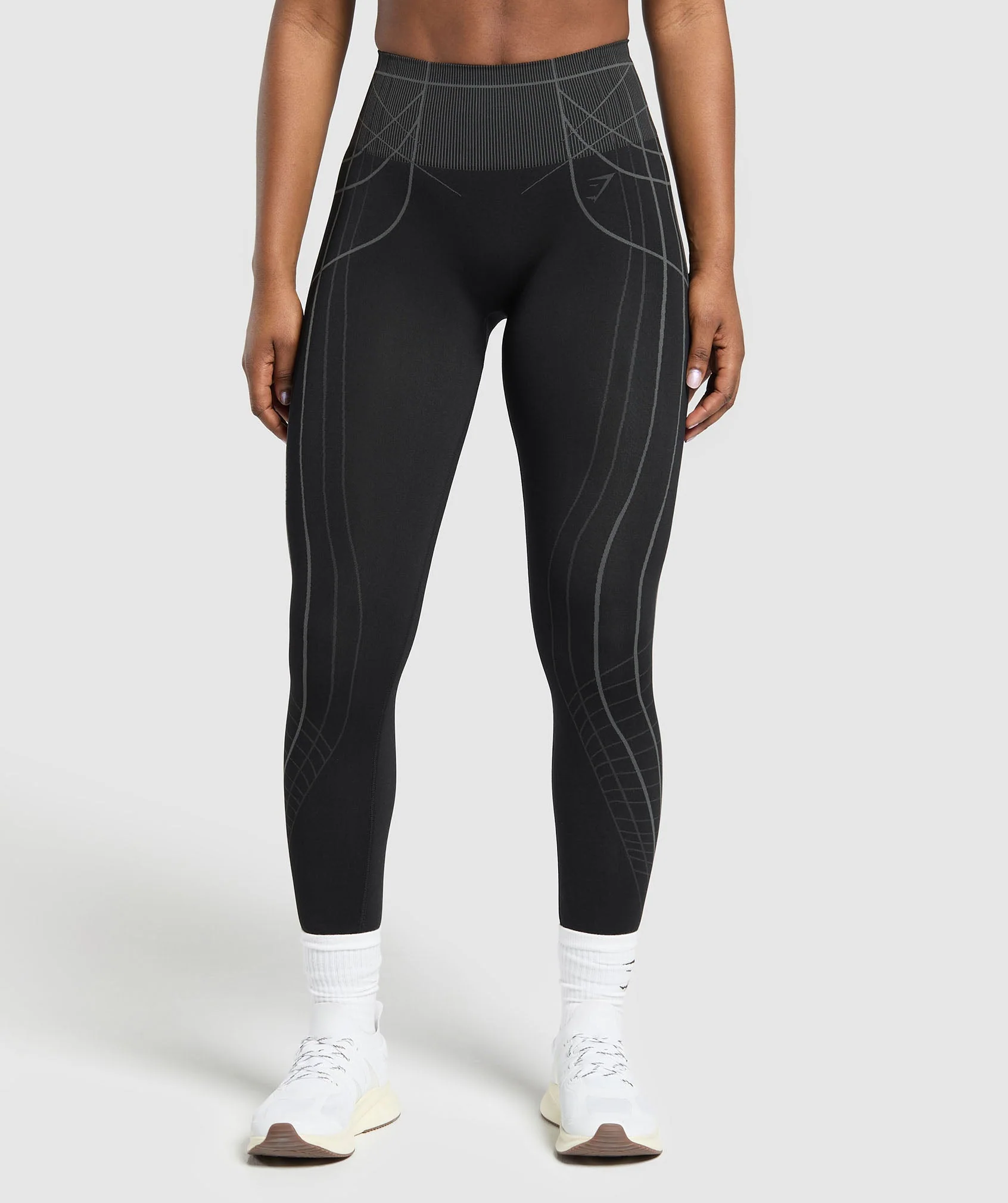 Apex Seamless Leggings – Black/Graphite Grey