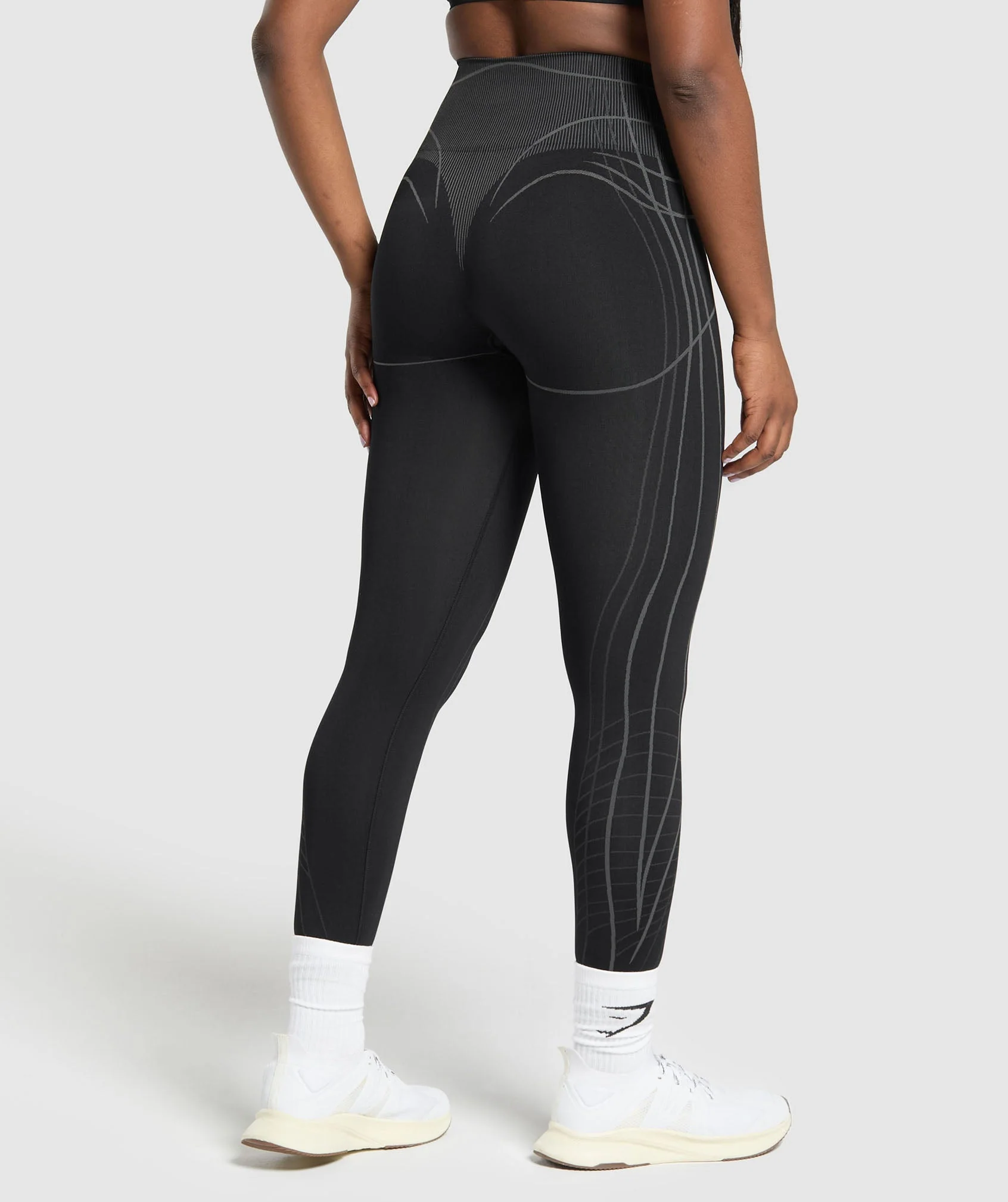 Apex Seamless Leggings – Black/Graphite Grey
