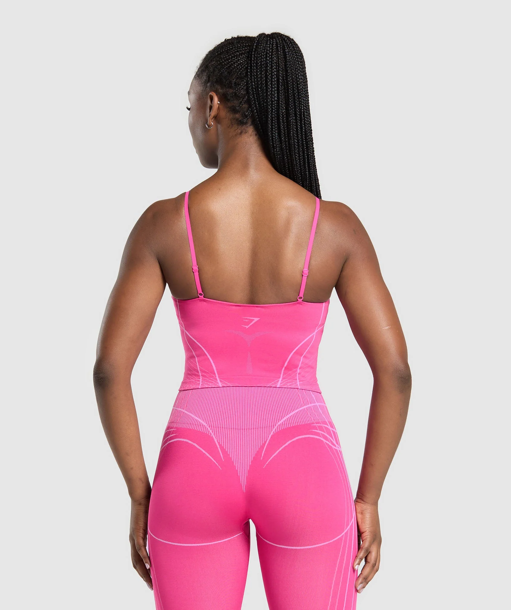 Apex Seamless Midi Tank With Shelf – Valley Pink/Sour Pink