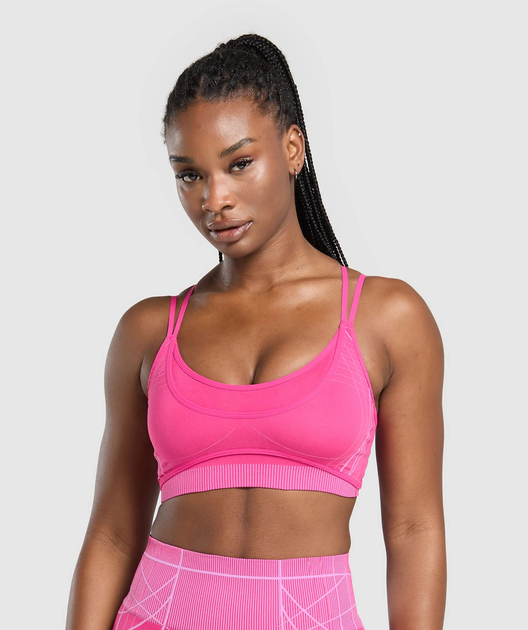 Apex Seamless Strappy Sports Bra – Valley Pink/Sour Pink