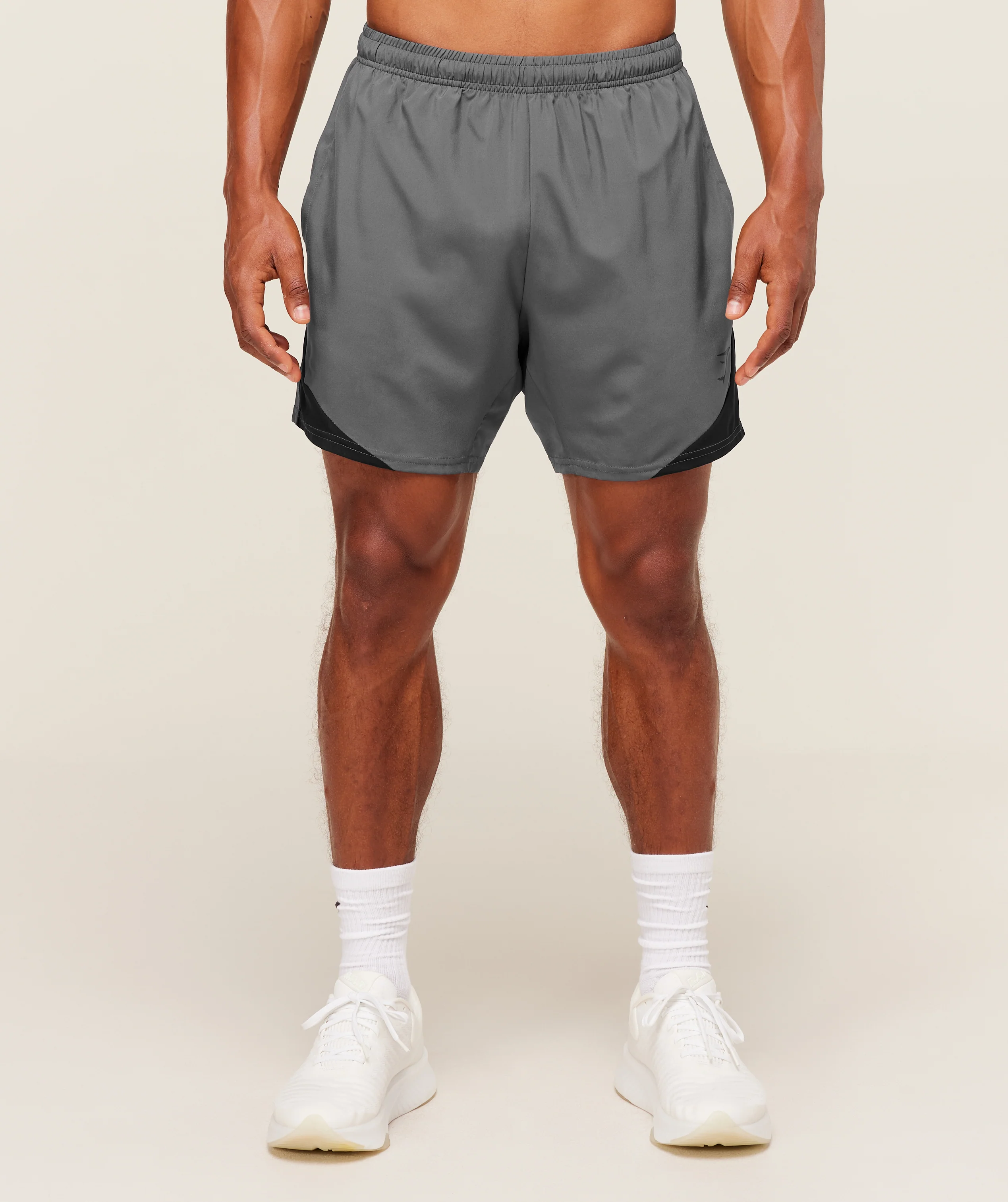 Arrival Block 6″ Shorts – Dark Grey