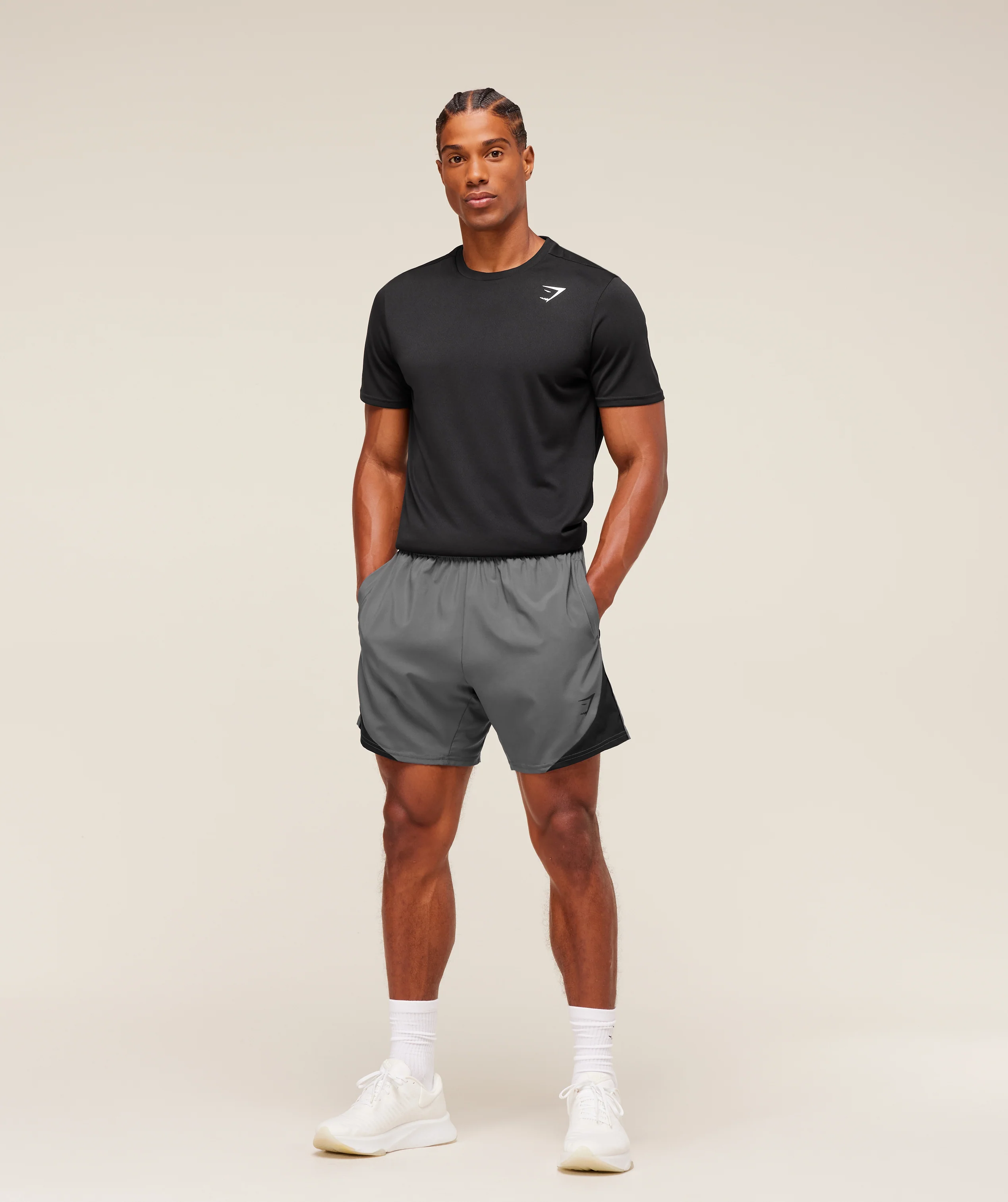 Arrival Block 6″ Shorts – Dark Grey - Imagen 2