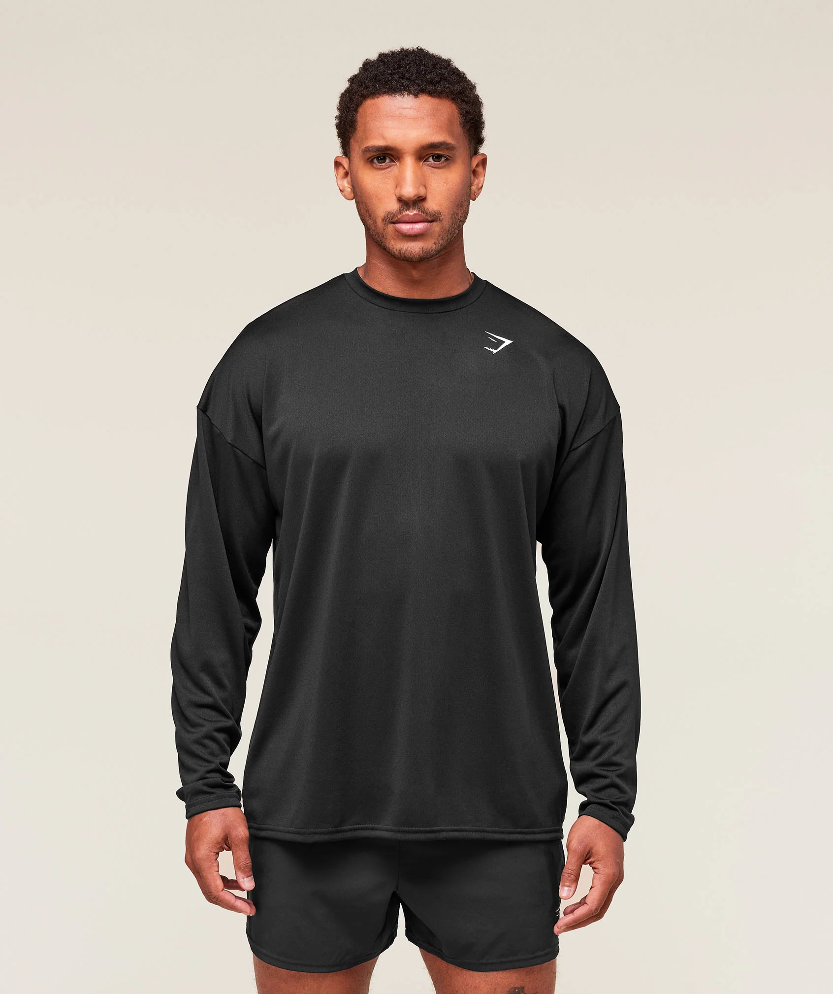 Arrival Oversized Long Sleeve T-Shirt – Black - Imagen 2