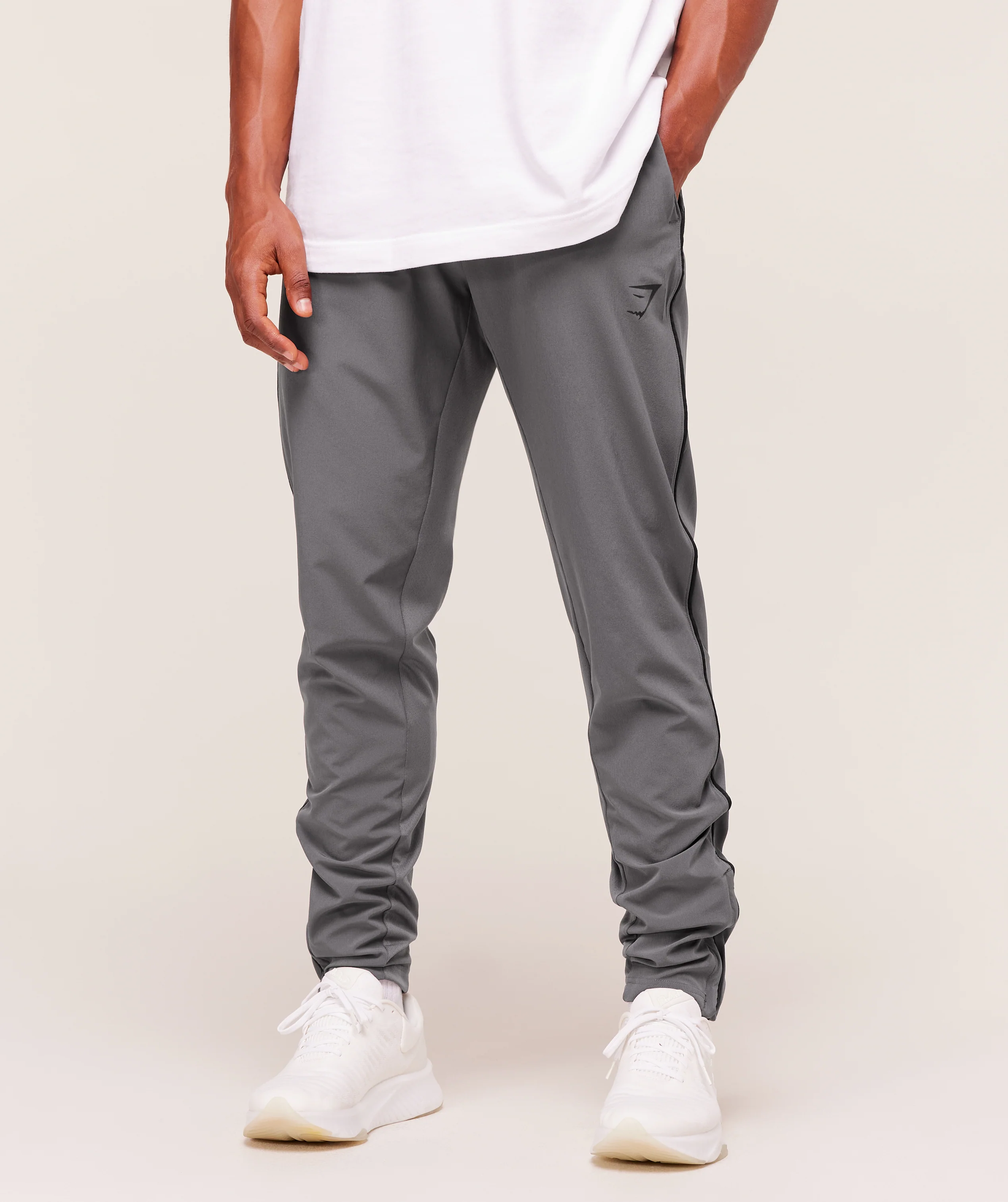 Arrival Woven Block Joggers – Dark Grey