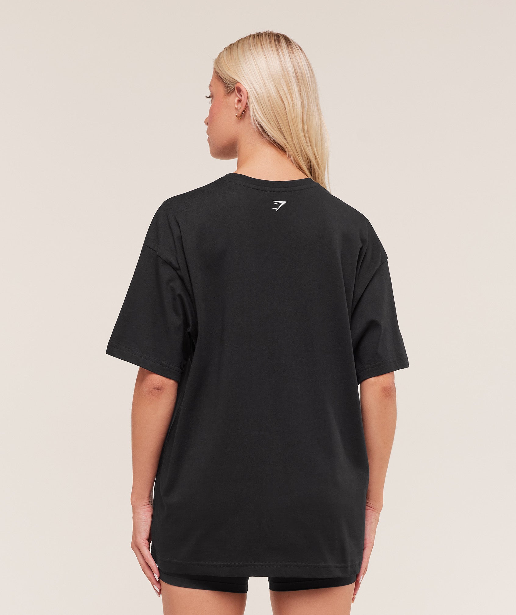 Athletic Department Oversized Graphic T-Shirt – Black