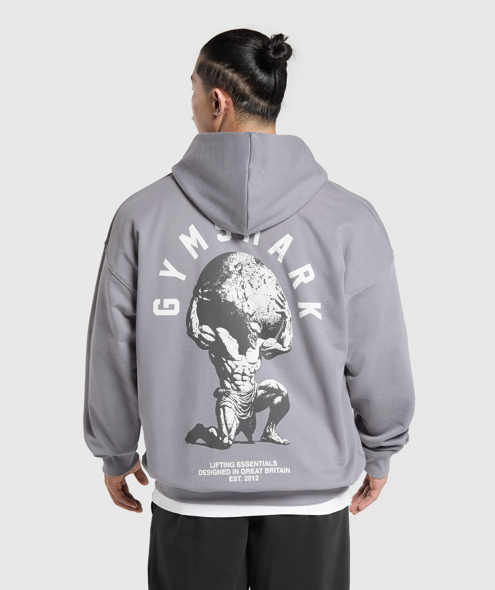 Atlas Zip Up Hoodie – Medium Grey