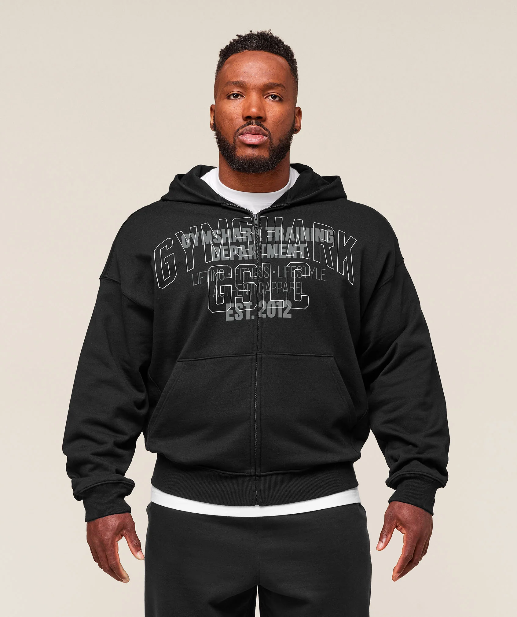 Authentic Apparel Zip Up Hoodie – Black