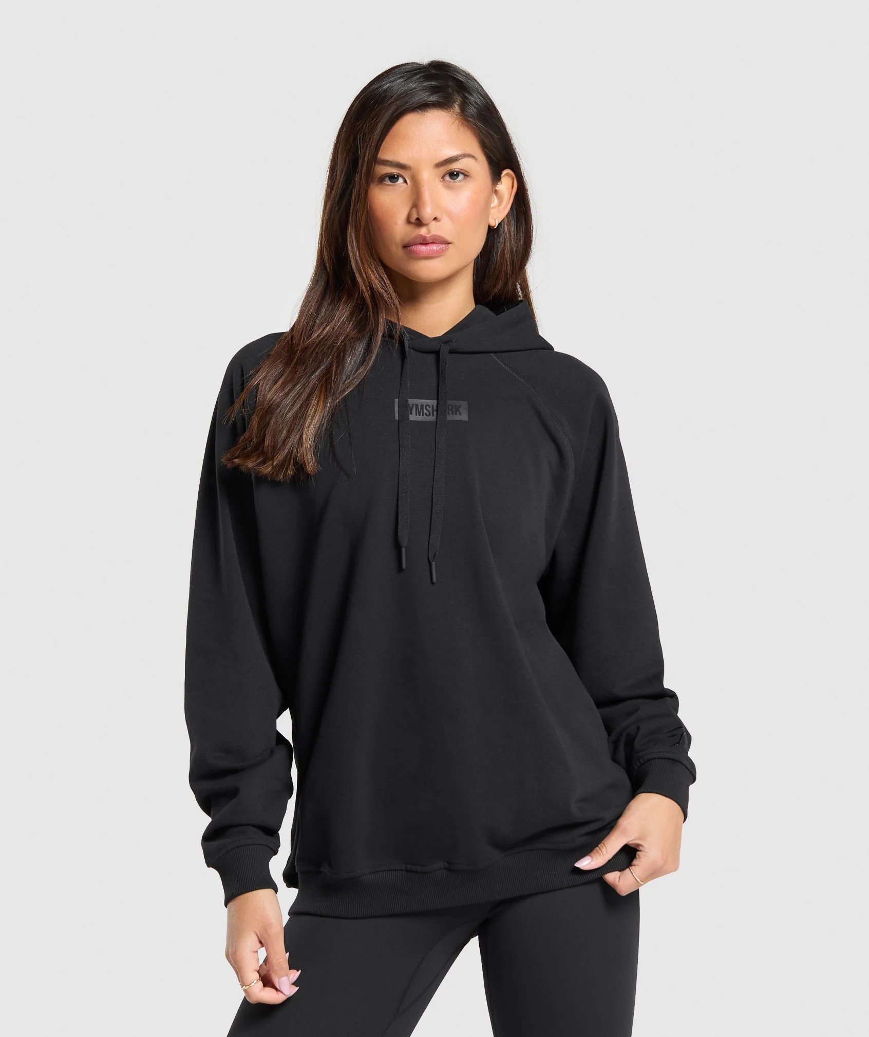 Block Oversized Hoodie – Black