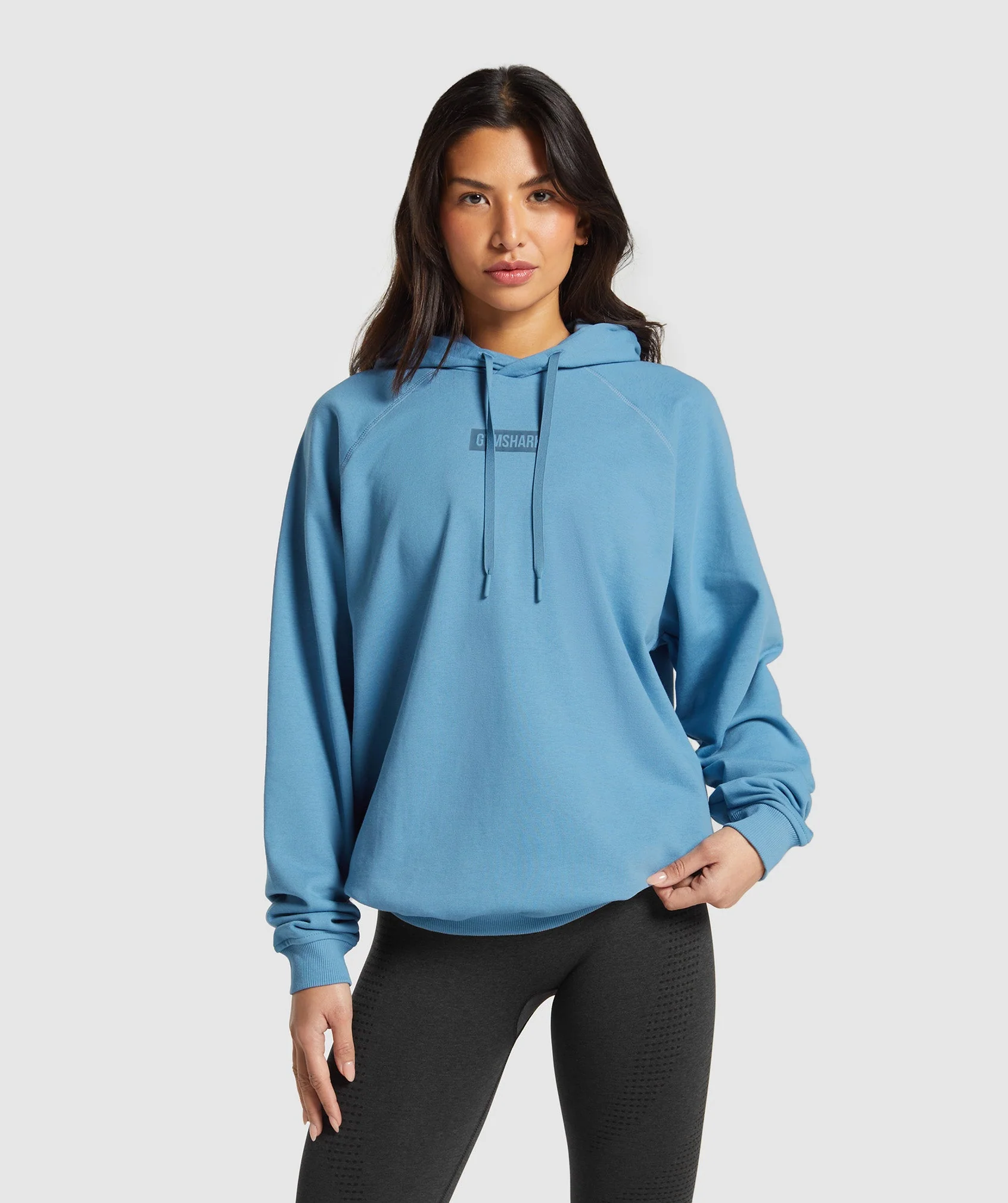 Block Oversized Hoodie – Classic Blue