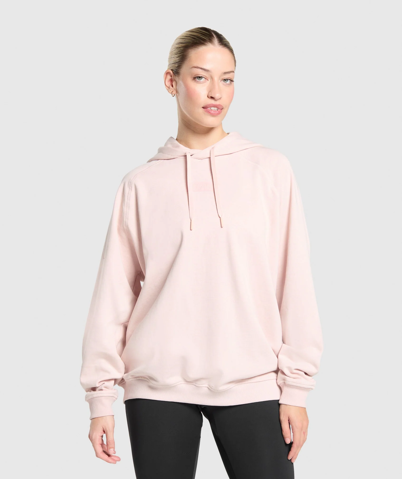Block Oversized Hoodie – Fair Pink