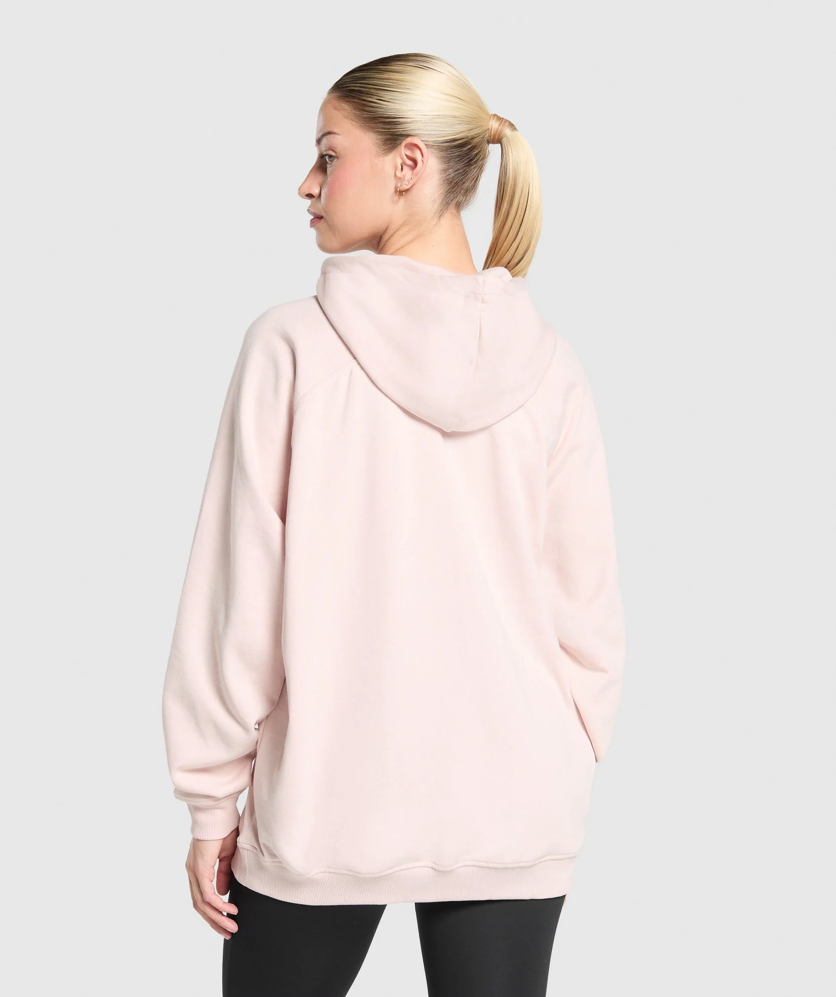 Block Oversized Hoodie – Fair Pink