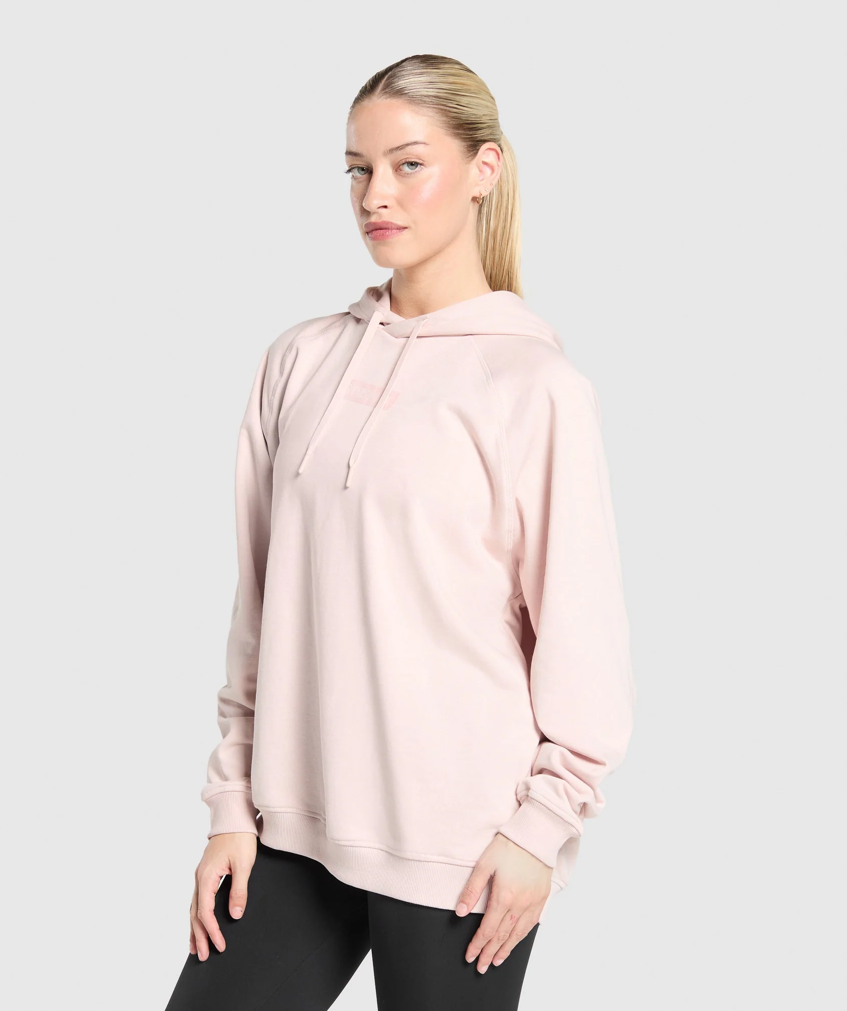 Block Oversized Hoodie – Fair Pink - Imagen 2