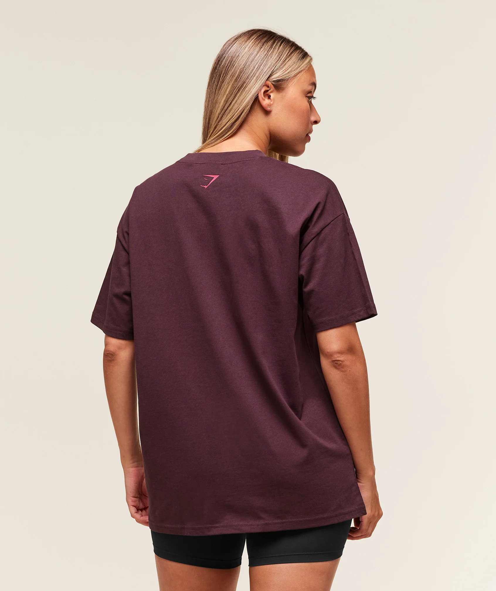 Block Oversized T-Shirt – Cherry Purple