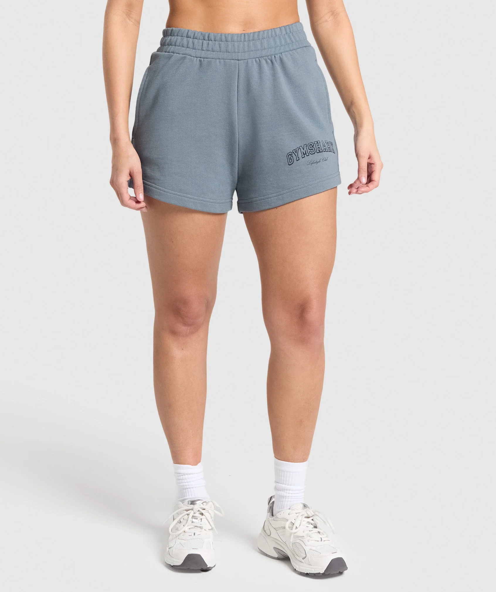 Campus Classics Graphic Sweat Shorts – Iron Blue