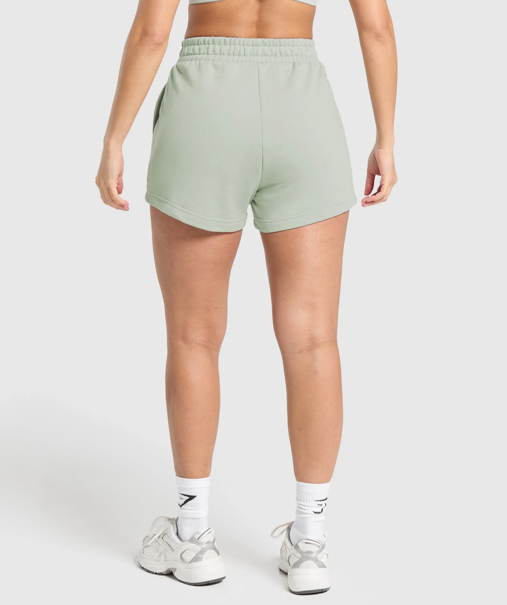 Campus Classics Graphic Sweat Shorts – Stone Grey