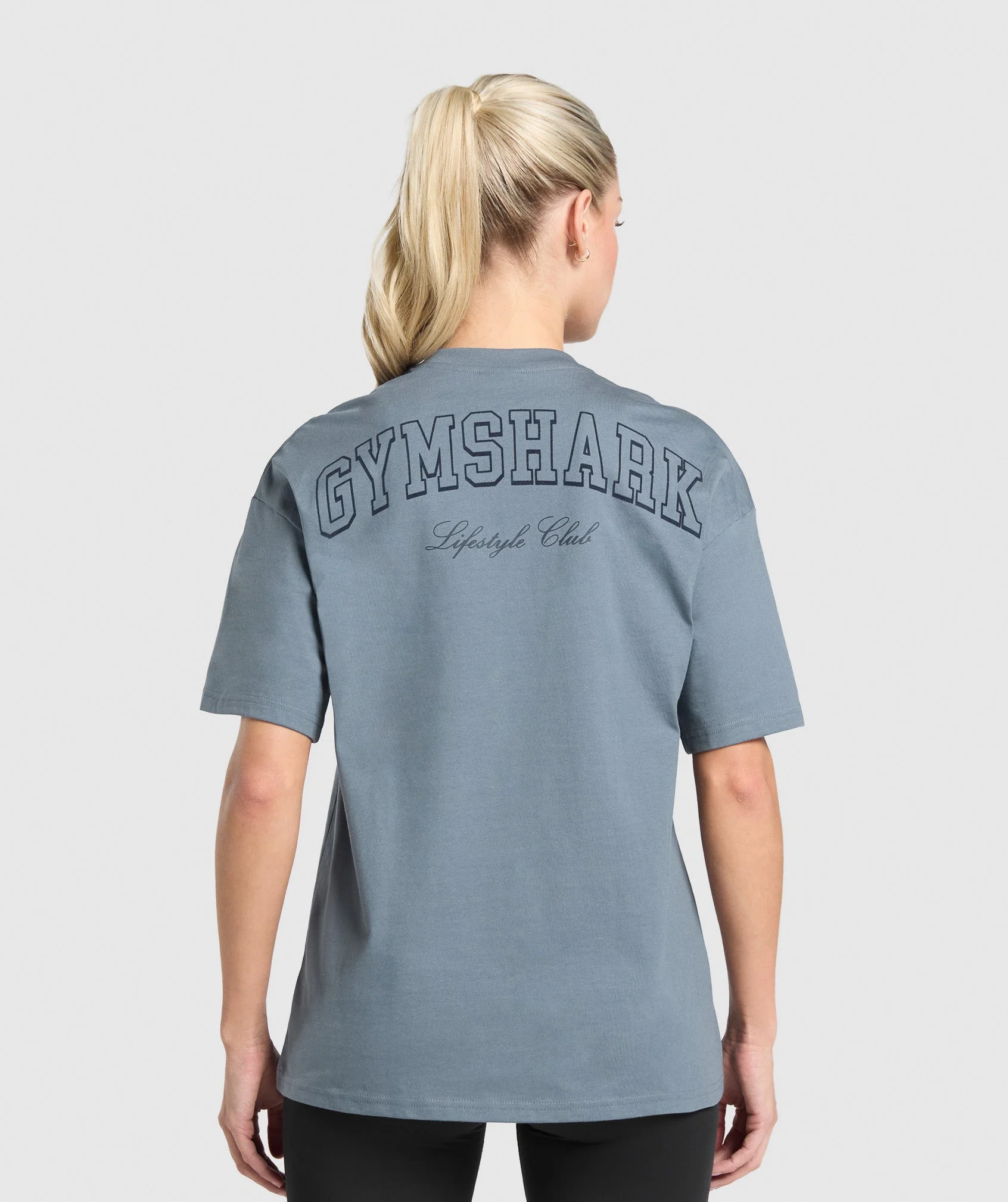 Campus Classics Graphic T-Shirt – Iron Blue