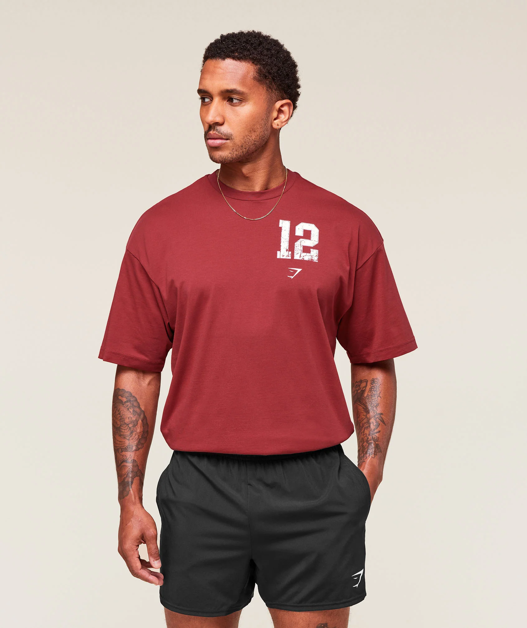 Campus T-Shirt – Athletic Burgundy