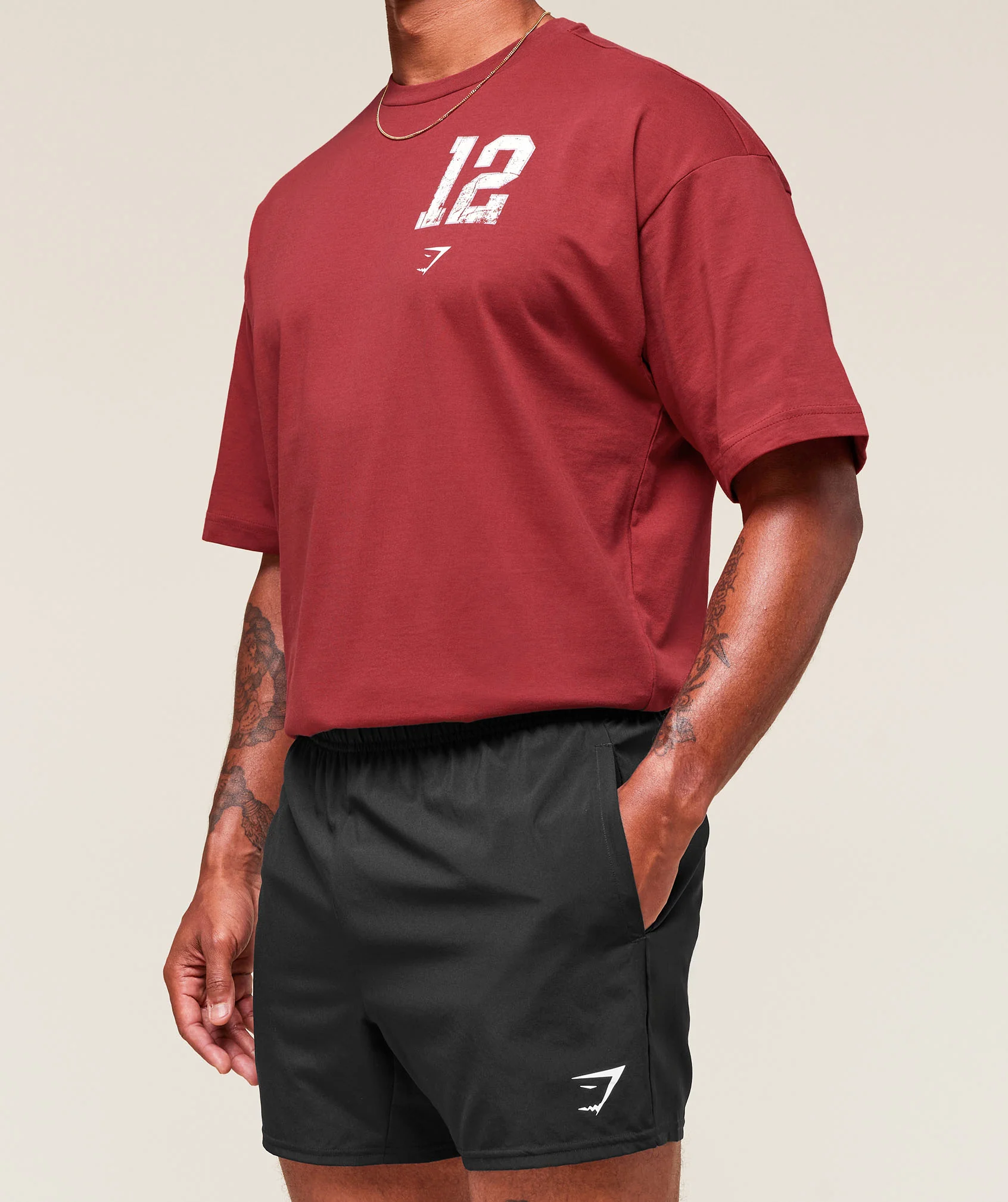 Campus T-Shirt – Athletic Burgundy - Imagen 2