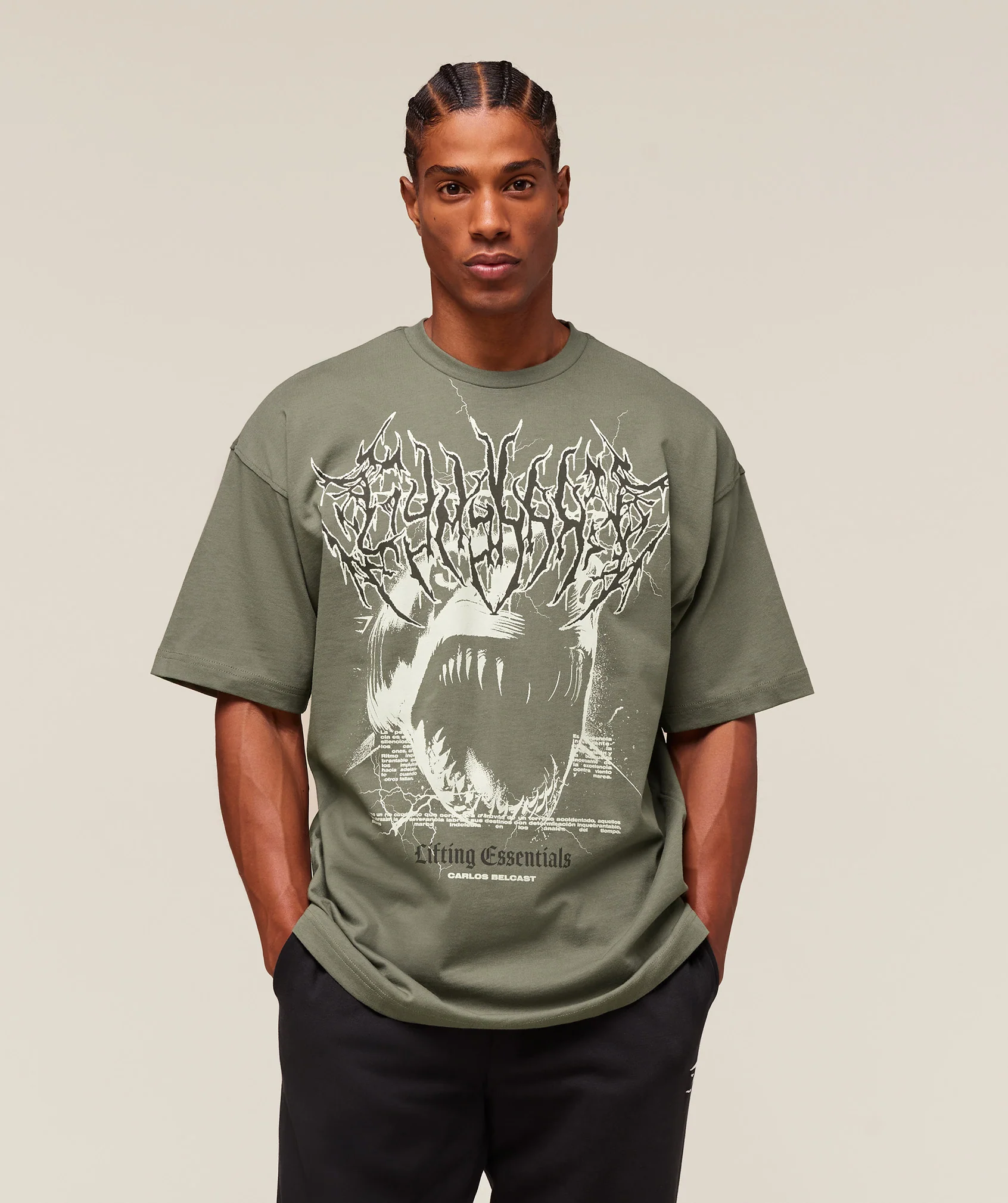 Carlos Belcast x Rest Day Essential T-Shirt – Base Green