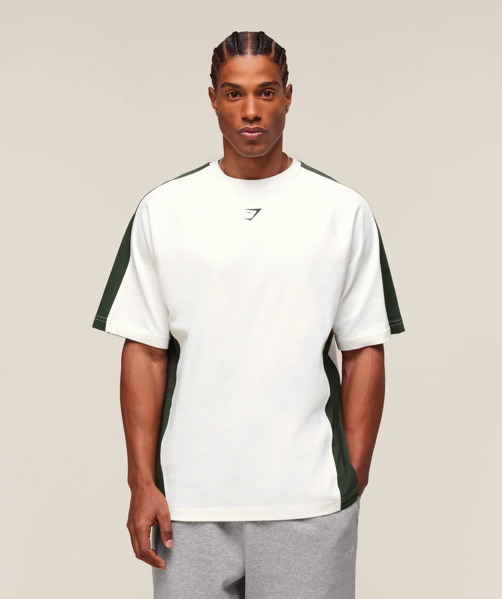 GSLC 66 T-Shirt – Soft White/Trail Green