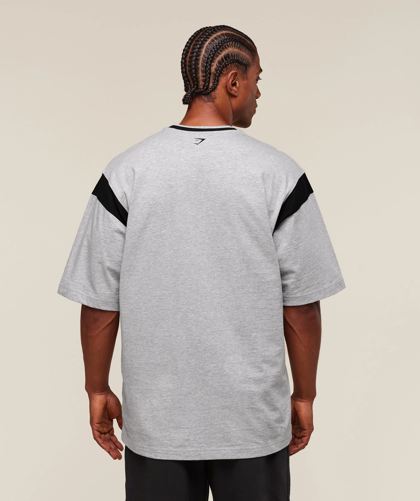 GSLC Oversized T-Shirt – Light Grey Core Marl