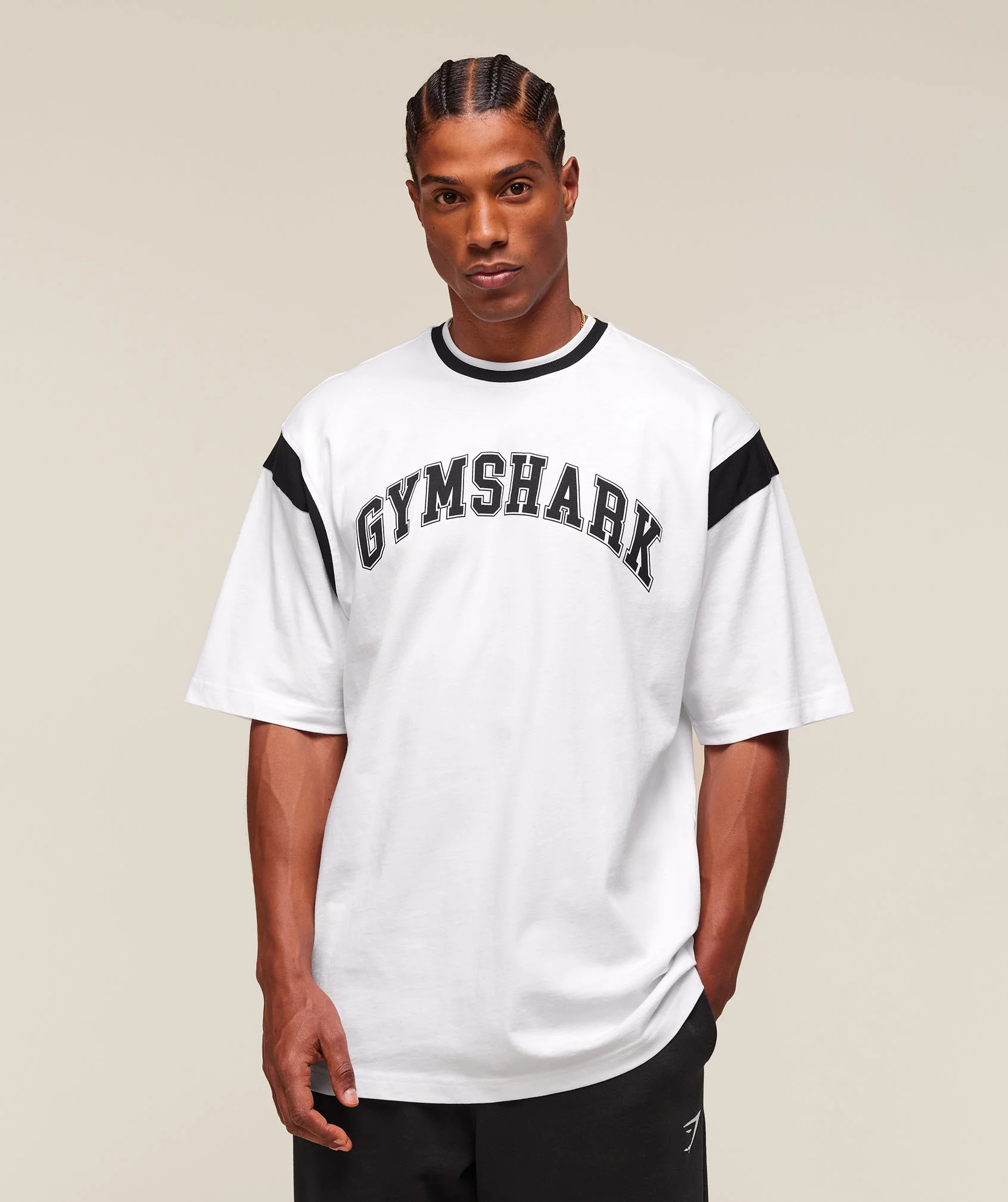 GSLC Oversized T-Shirt – White/Black