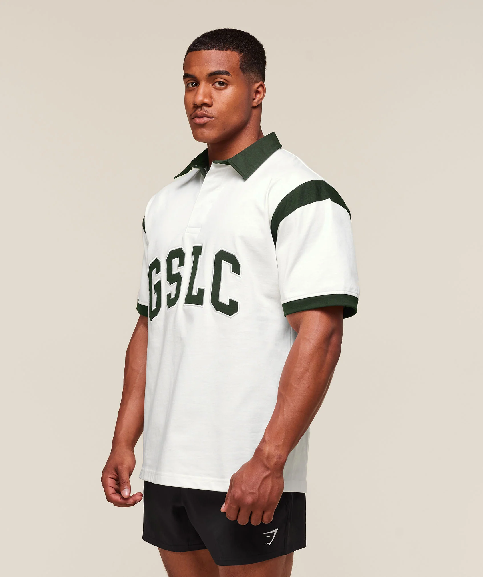 GSLC Retro Polo Shirt – Trail Green/Soft White
