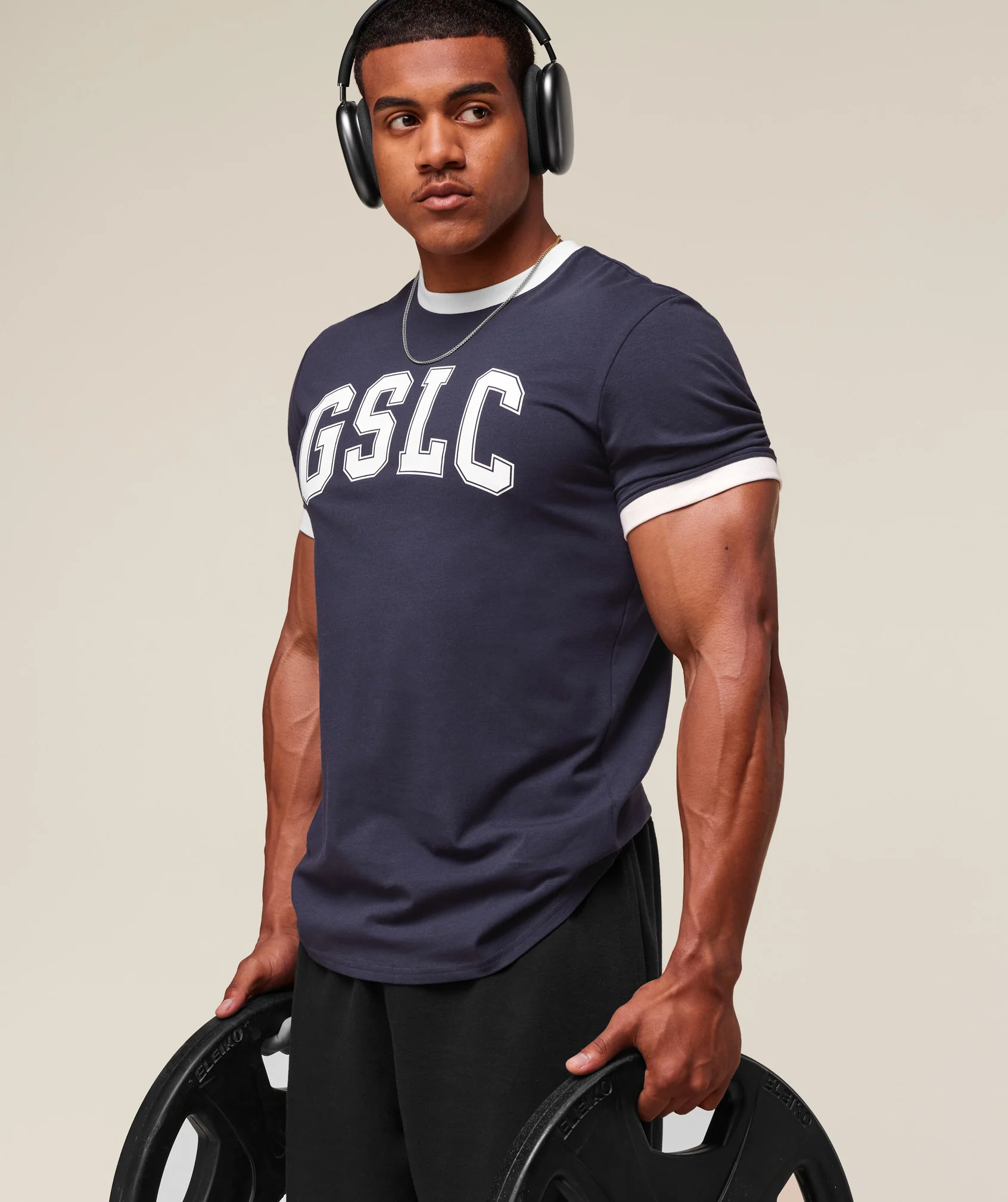 GSLC Ringer T-Shirt – Heavy Blue - Imagen 2