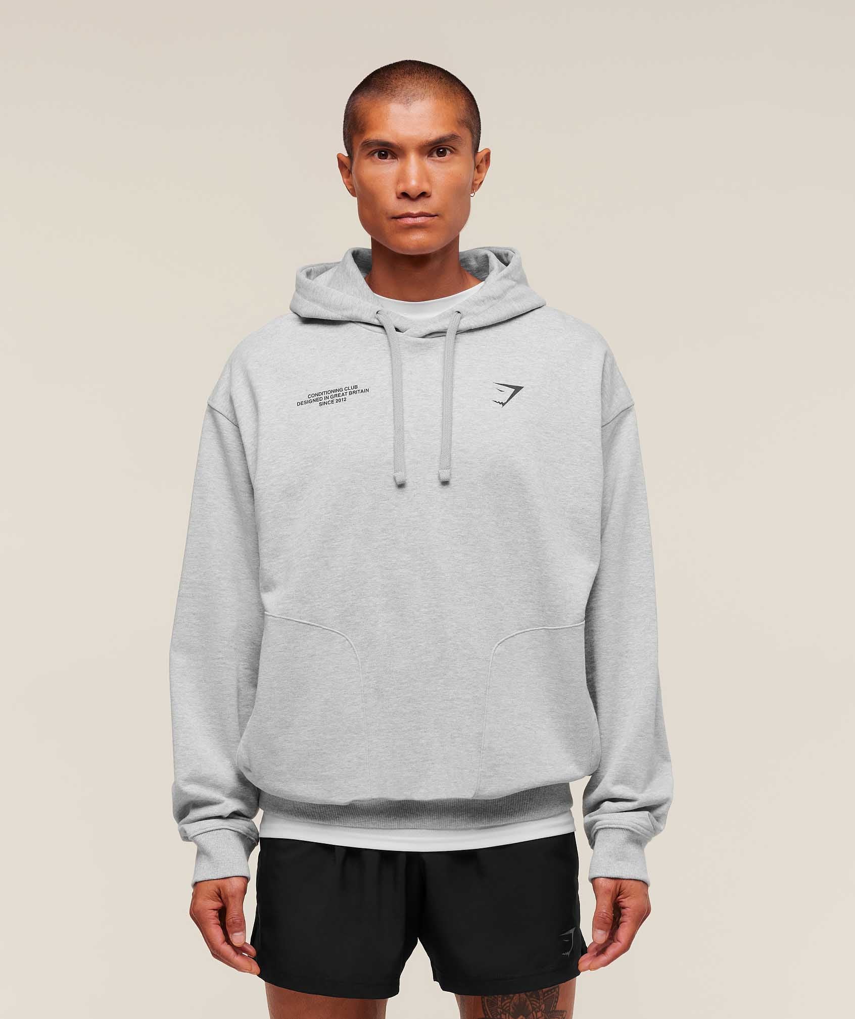 Conditioning Club Hoodie – Light Grey Core Marl
