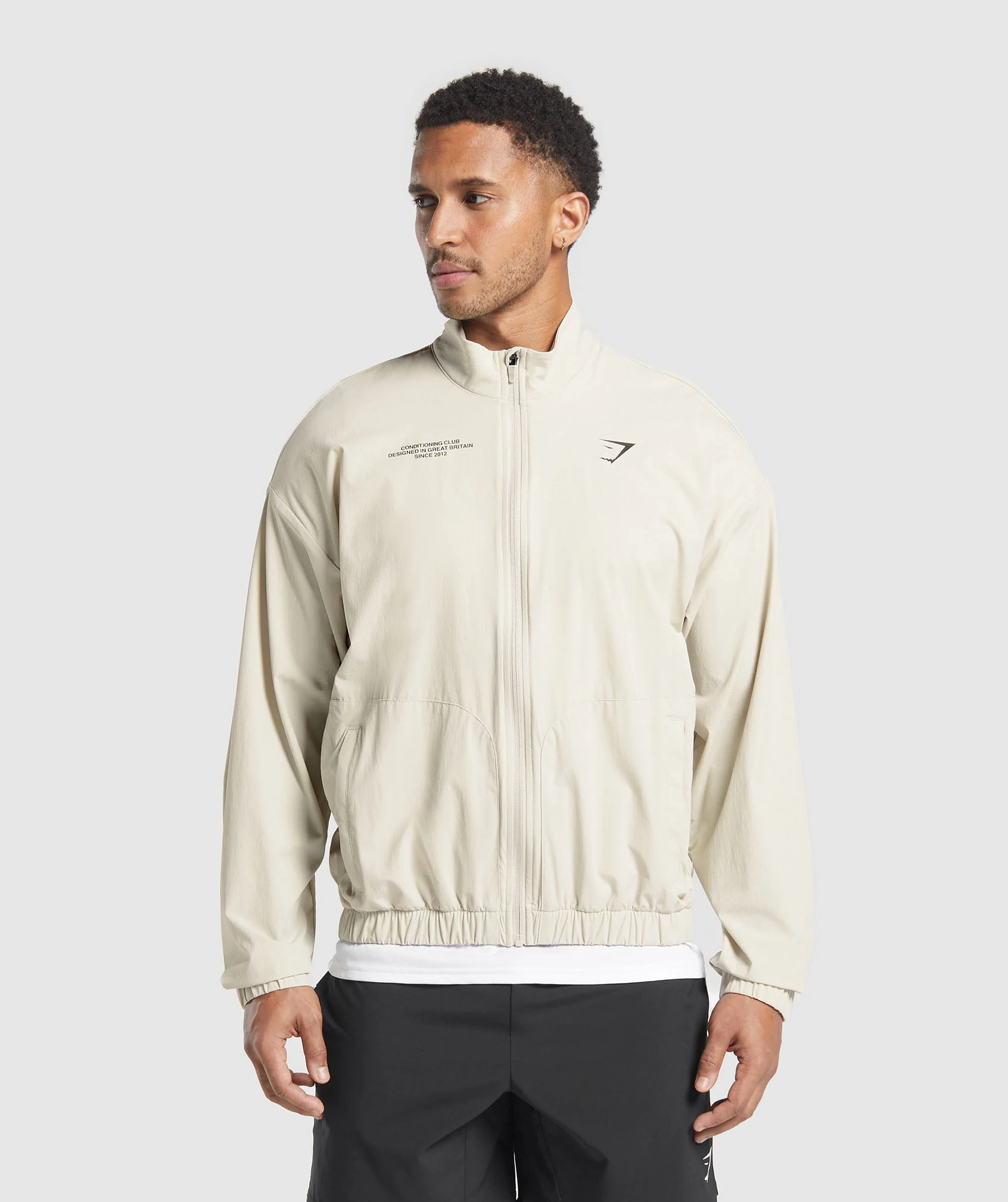Conditioning Club Track Jacket – Pebble Grey