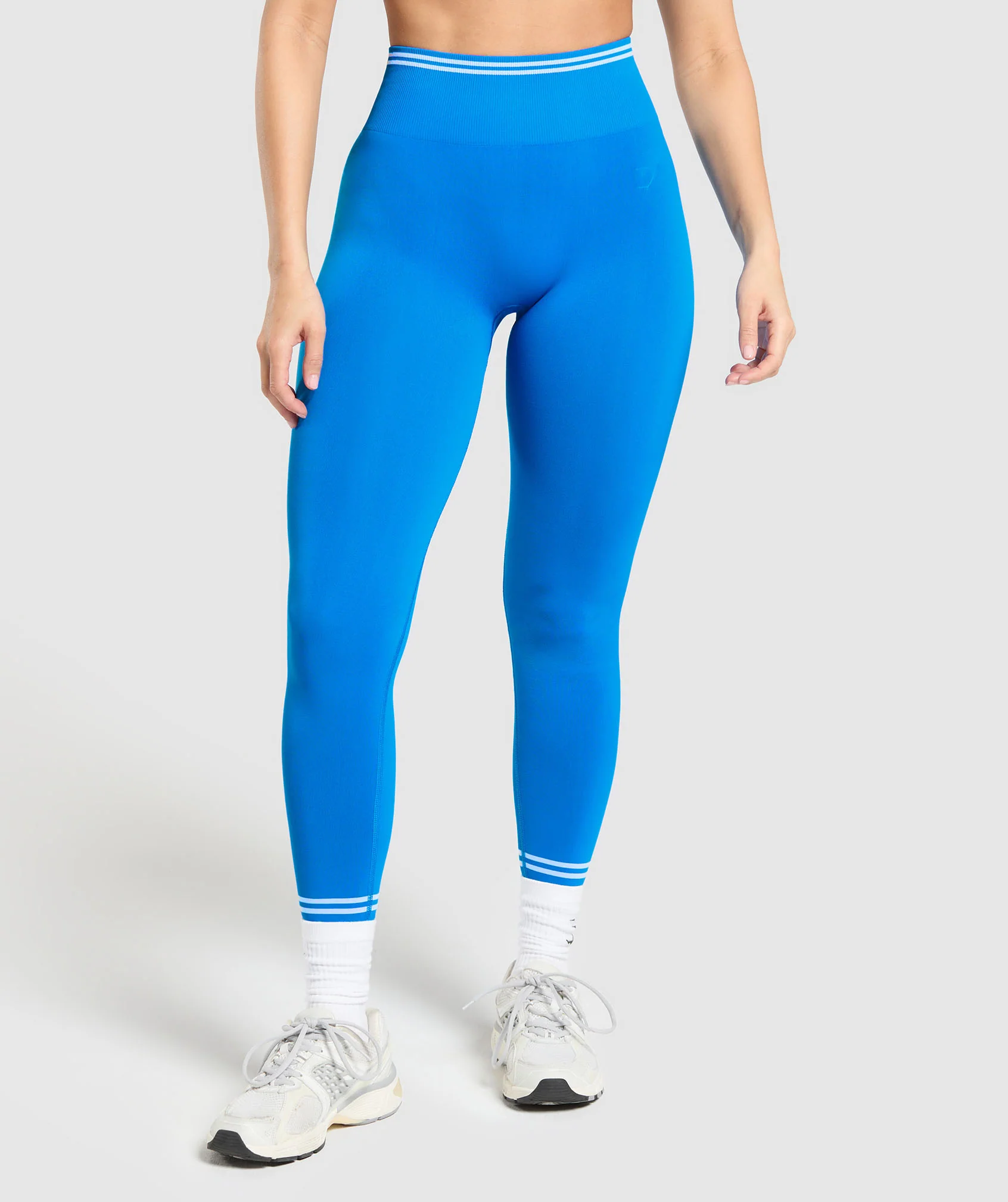 Contrast Seamless Leggings – Barbell Blue