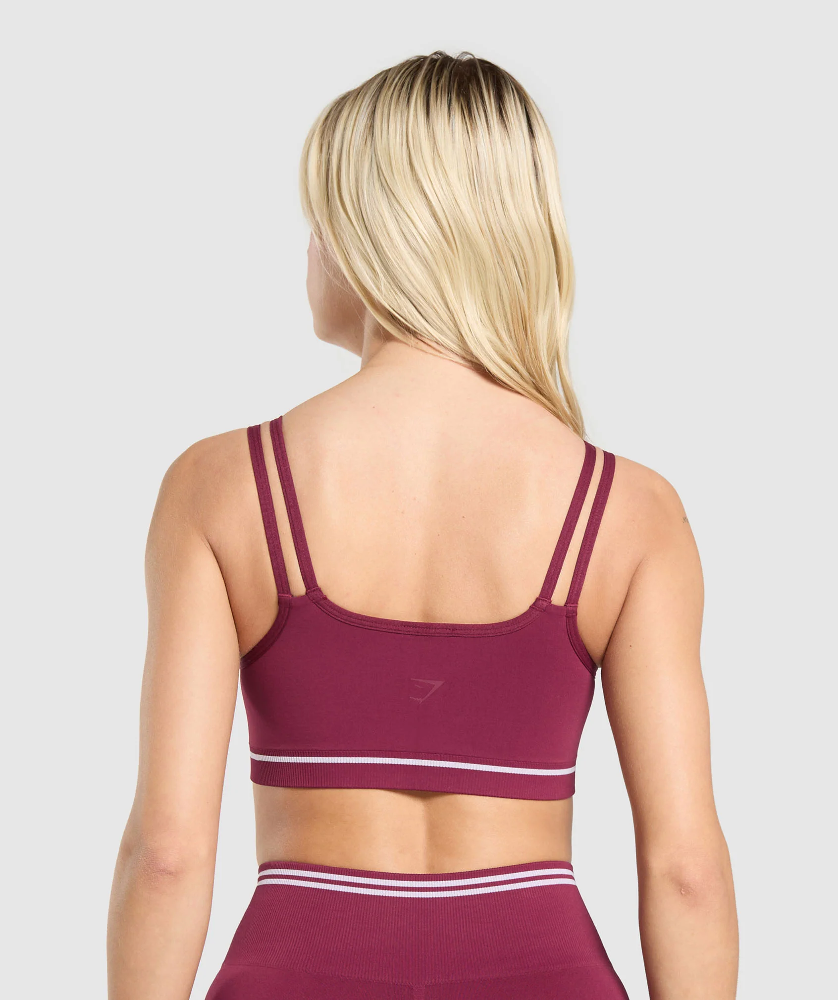 Contrast Seamless Sports Bra – Strong Pink
