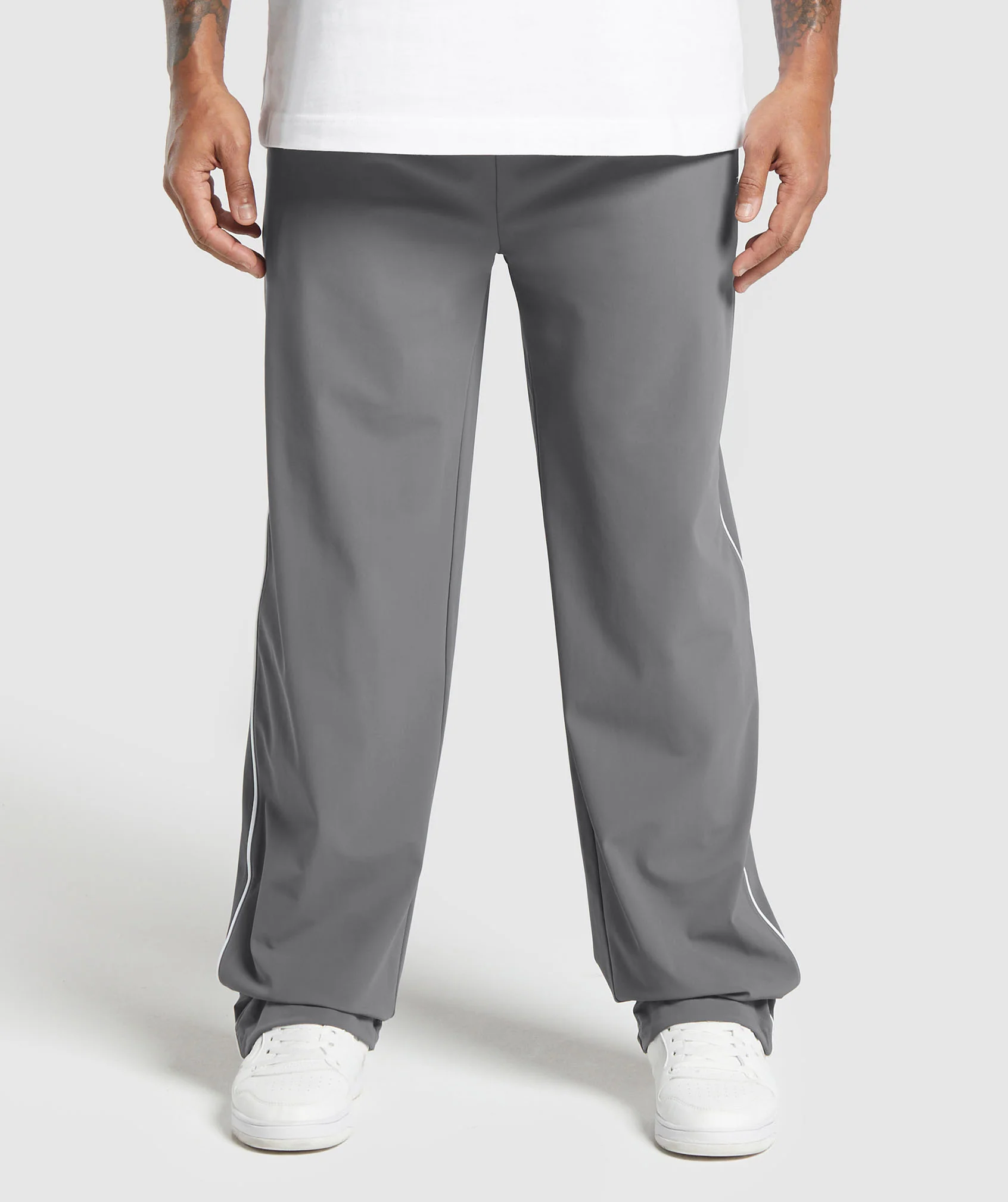 Contrast Straight Leg Pant – Pitch Grey - Imagen 2