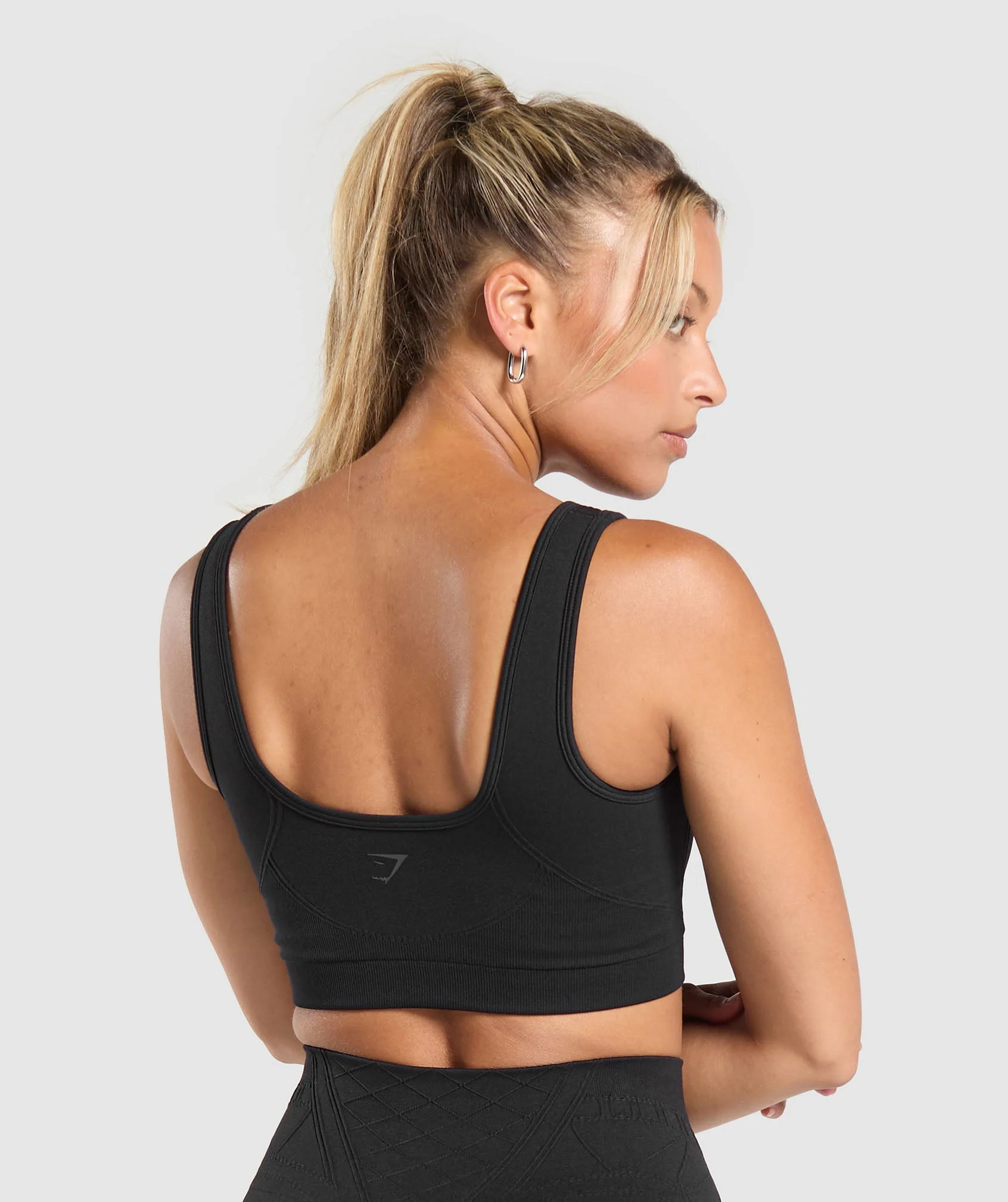 Corset Seamless Sports Bra – Black