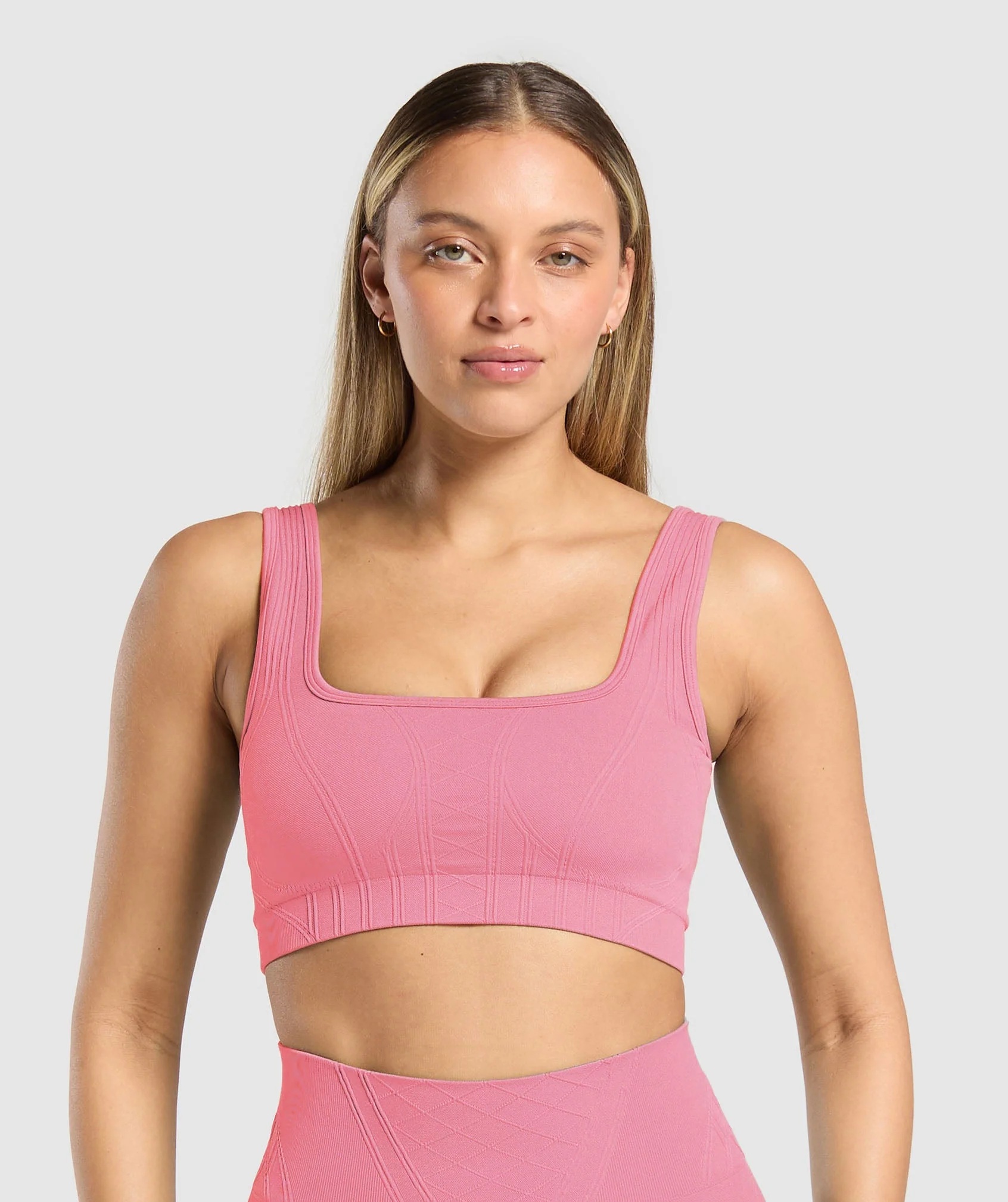 Corset Seamless Sports Bra – Sunset Pink