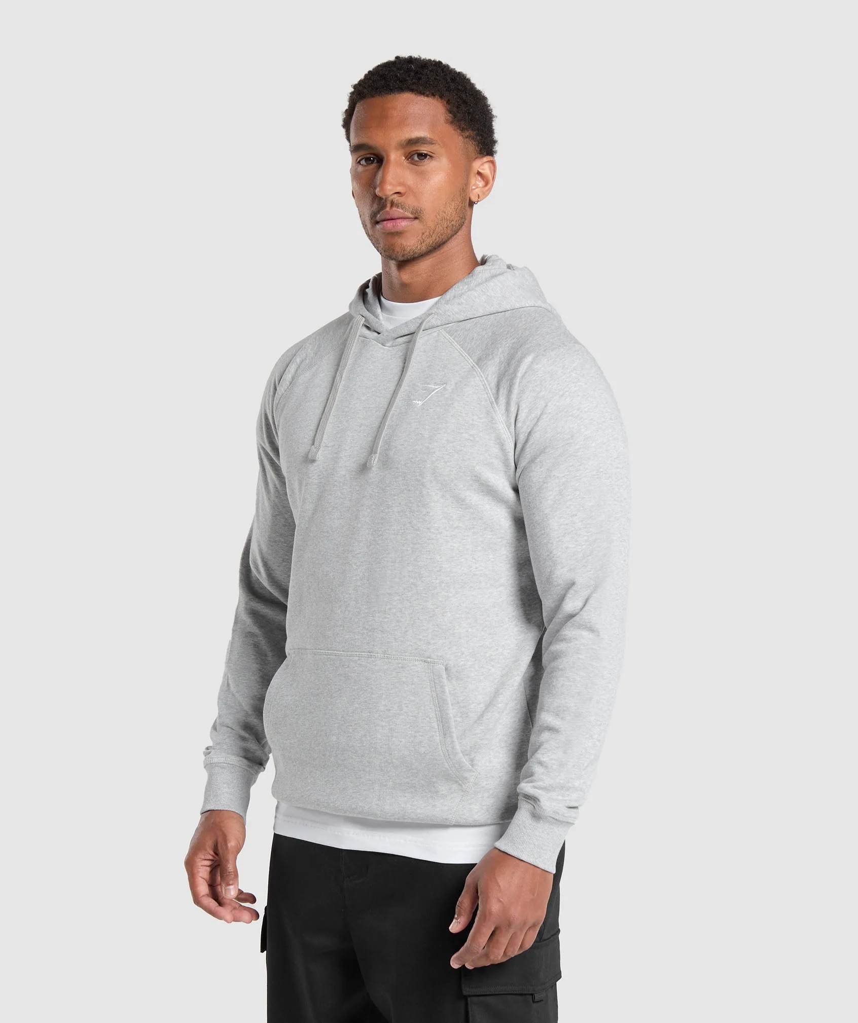 Crest Hoodie – Light Grey Marl - Imagen 2
