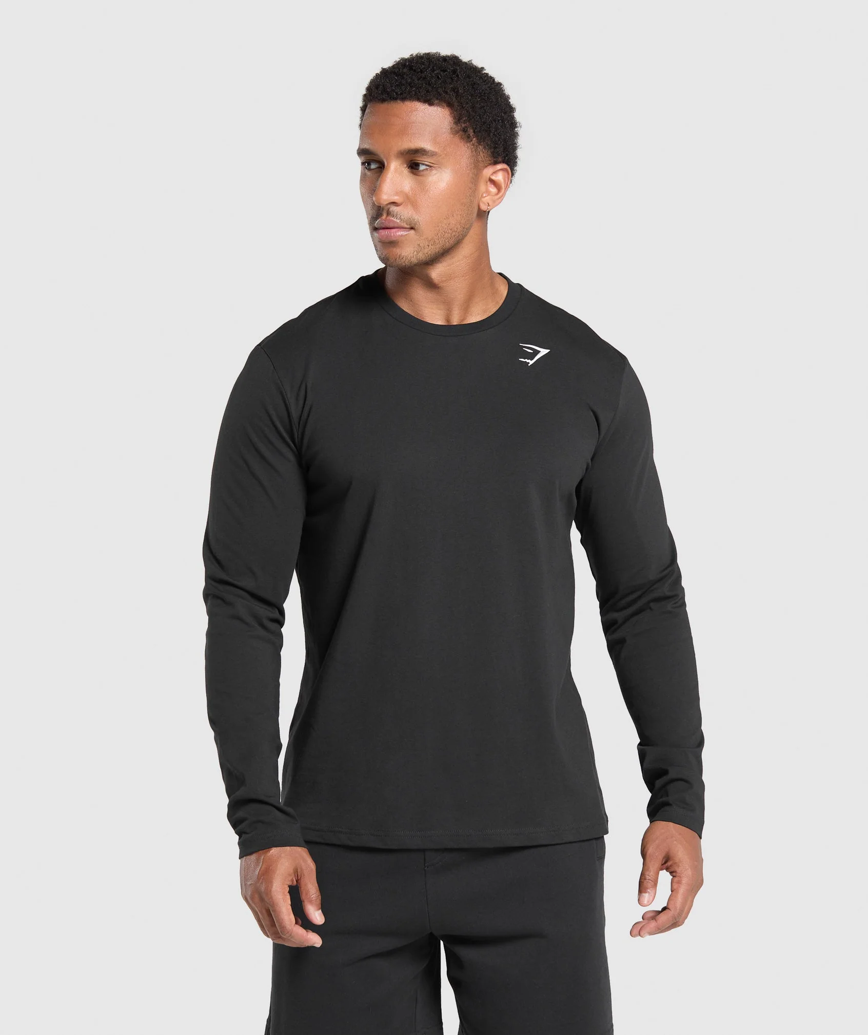 Crest Long Sleeve T-Shirt – Black